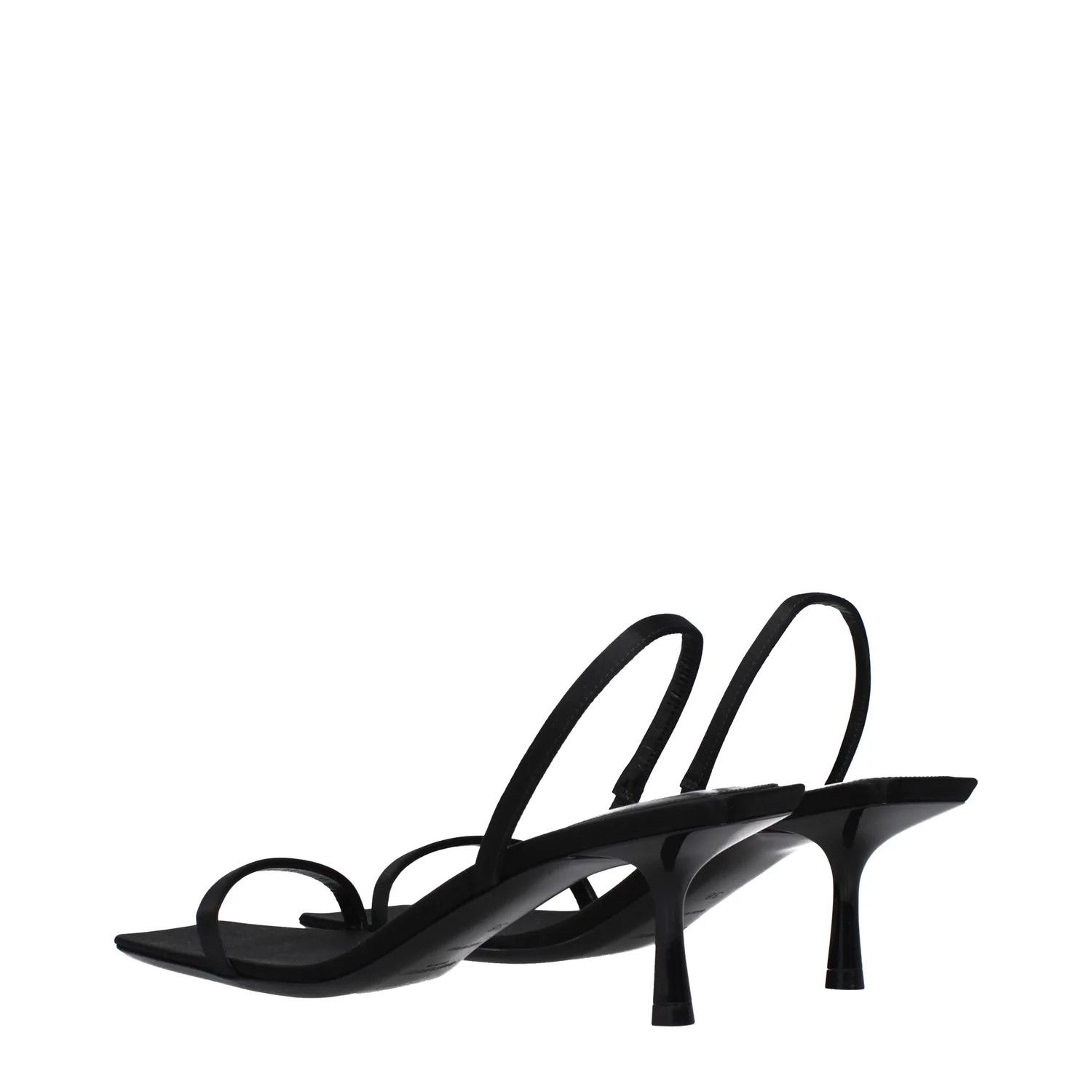 Saint Laurent Paris ob1o1e1124 Satin Sandals in Black Size US 10 / IT 40 - 4 Thumbnail