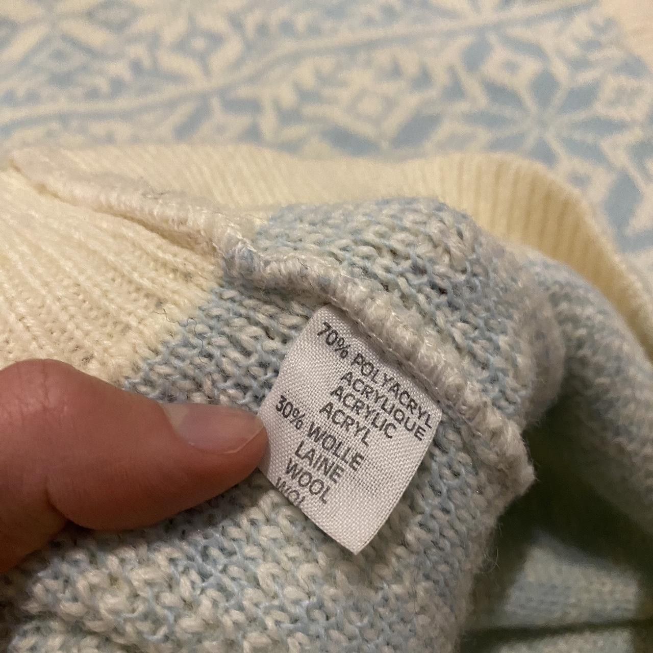 Other Wool Cute blue and white knitted sweater vest Size US M / EU 48-50 / 2 - 5 Thumbnail