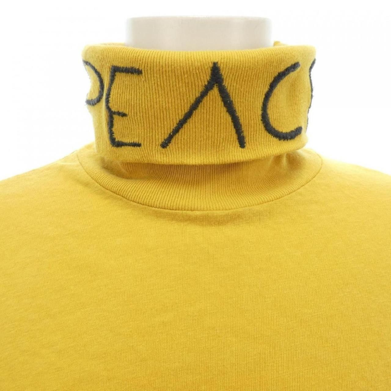 Kapital Kapital embroidered PEACE yellow turtleneck Size US M / EU 48-50 / 2 - 3 Thumbnail