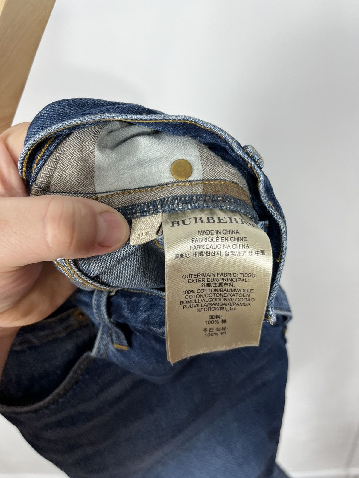 Burberry × Vintage Vintage Burberry Brit Jeans with metal logo Size US 31 - 7 Thumbnail