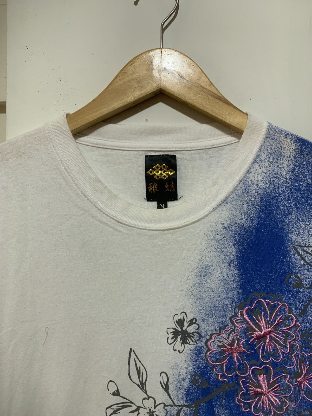 14th Addiction Japanese Wave and Flower All Over Print Tee Shirt Size US M / EU 48-50 / 2 - 10 Thumbnail