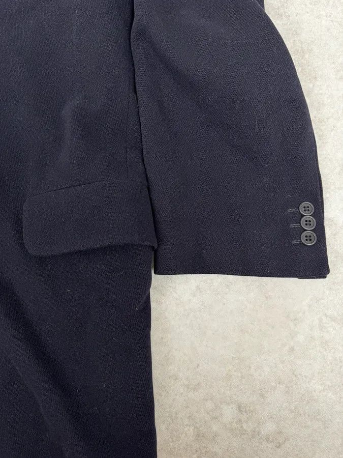 Armani Collezioni 1990s Giorgio Armani Le Collezioni Navy Wool Officier Trench Coat Size US L / EU 52-54 / 3 - 8 Thumbnail