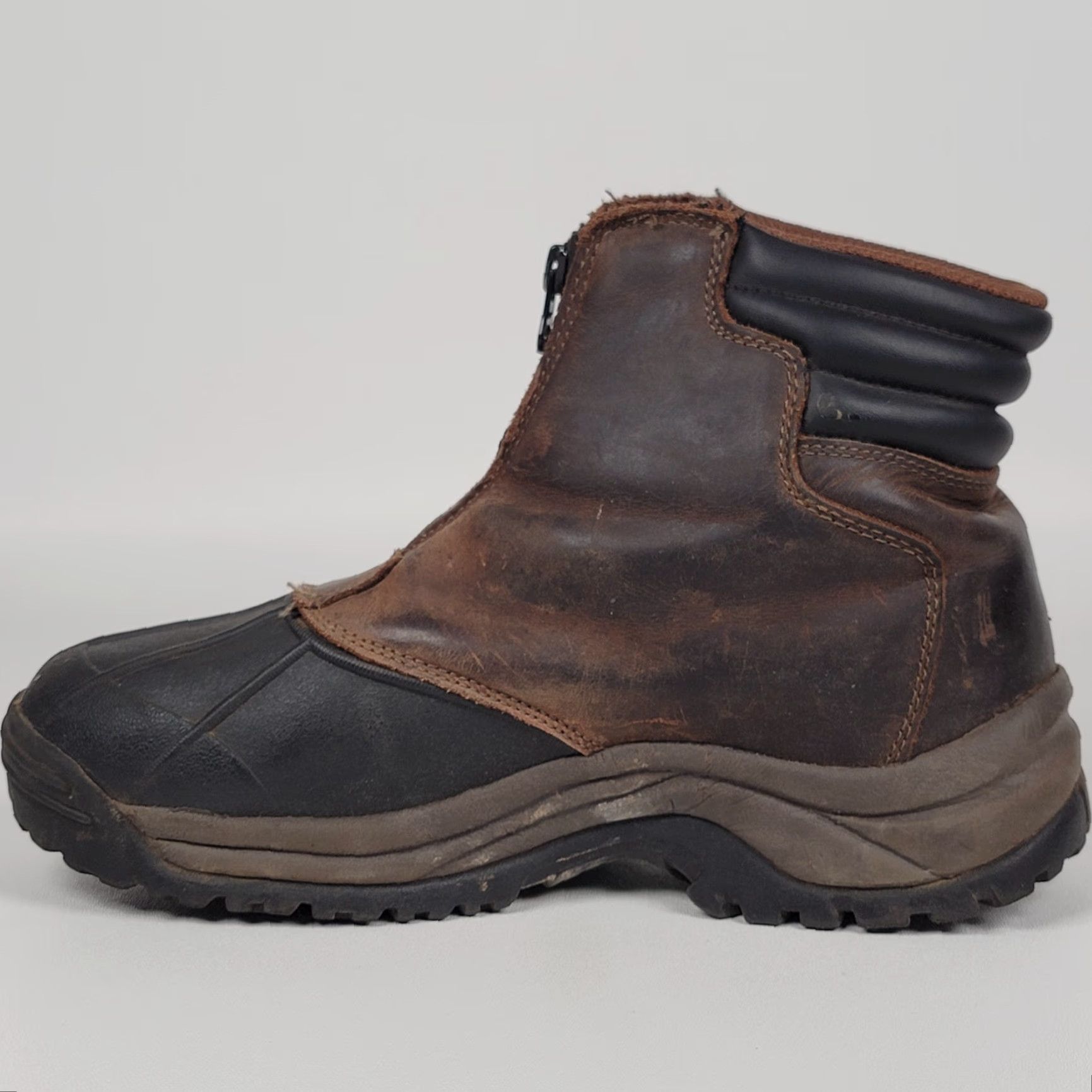 Vintage Propet Blizzard Mid Zip Boot Mens 7 M Brown/Black Boots Size US 7 / EU 40 - 4 Thumbnail