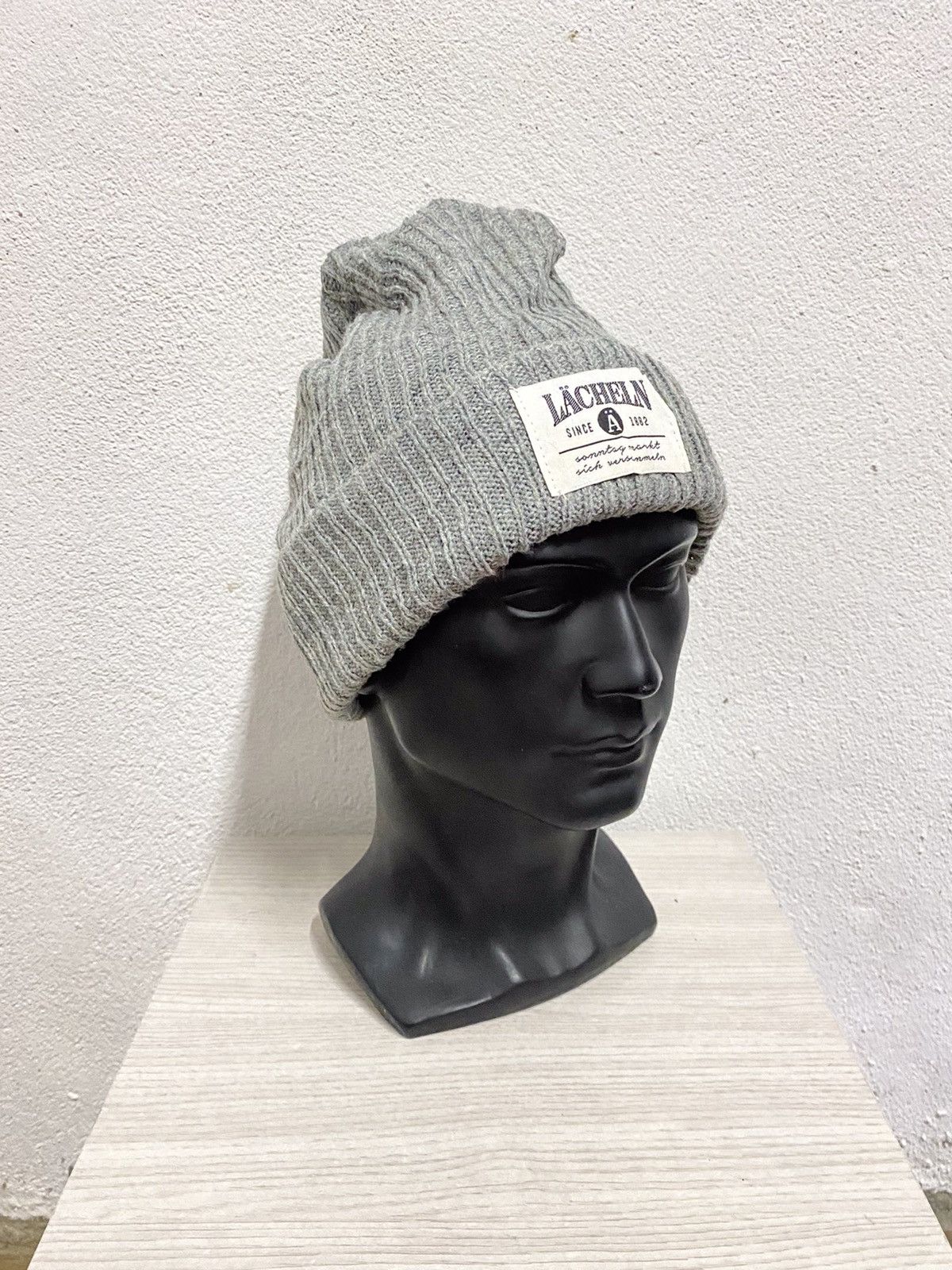 Vintage Lacheln Plain Beanie Hat Size ONE SIZE - 3 Thumbnail