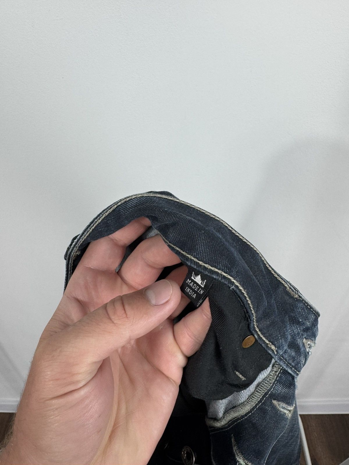 G-Star G-Star RAW 3301 Dark Wash Distressed Denim Jeans Regular Fit Size US 36 / EU 52 - 17 Thumbnail