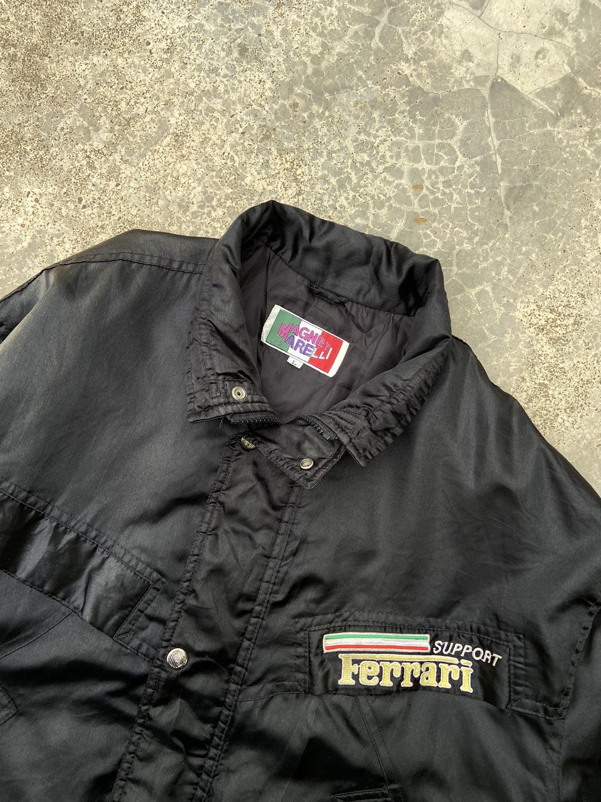 Ferrari Vintage 1990’s Ferrari By Magneti Marell Nylon Bomber Jacket Size US L / EU 52-54 / 3 - 5 Thumbnail