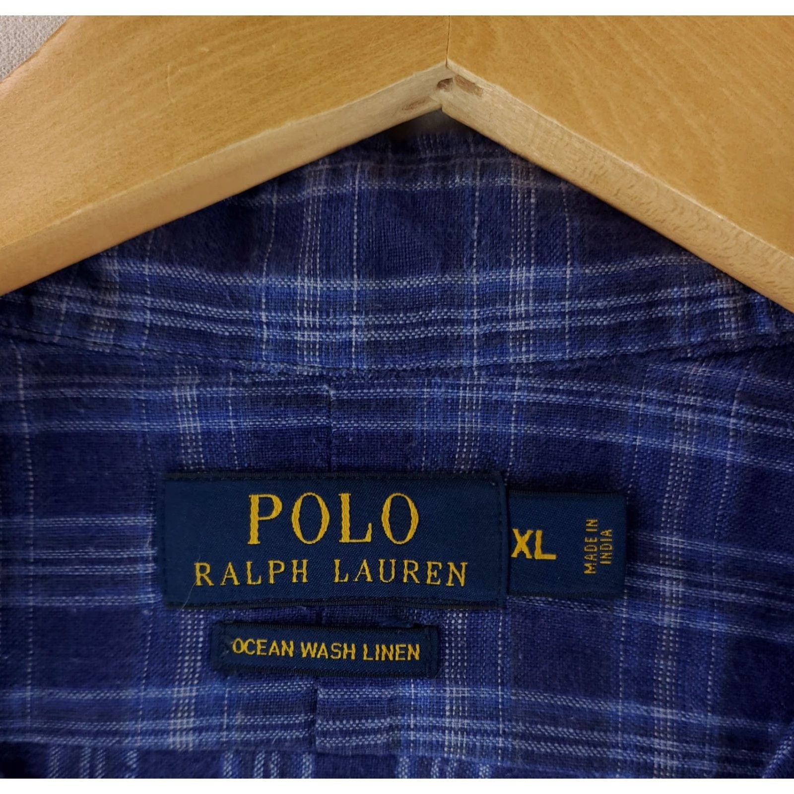 Polo Ralph Lauren Polo Ralph Lauren Shirt Ocean Wash 100% Linen Button Up Long Sleeve Blue XL Mens Size US XL / EU 56 / 4 - 2 Thumbnail