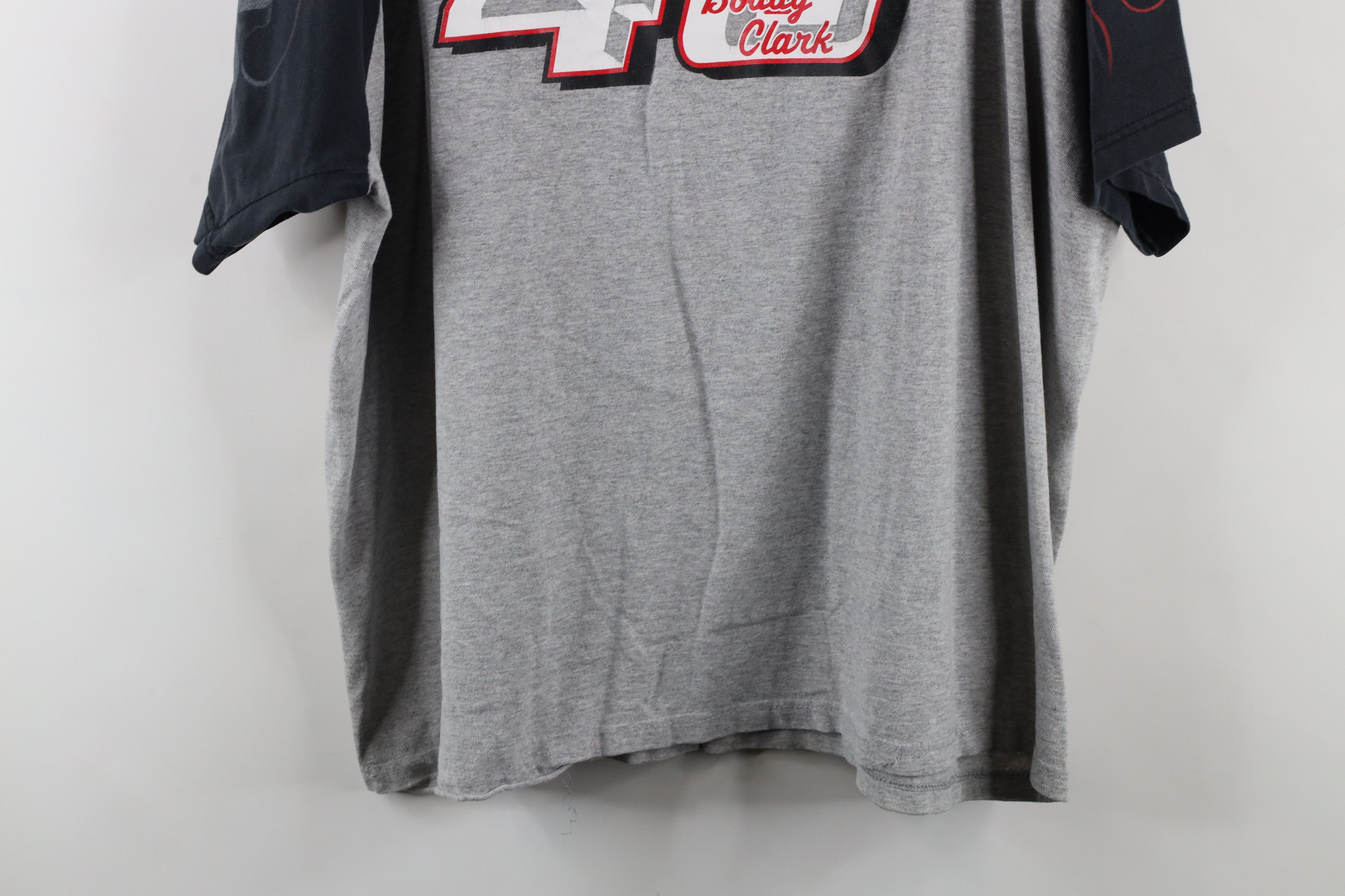 Vintage Vintage 90s Davis Bros Bobby Clark Racing Flames T-Shirt Size US XL / EU 56 / 4 - 16 Thumbnail