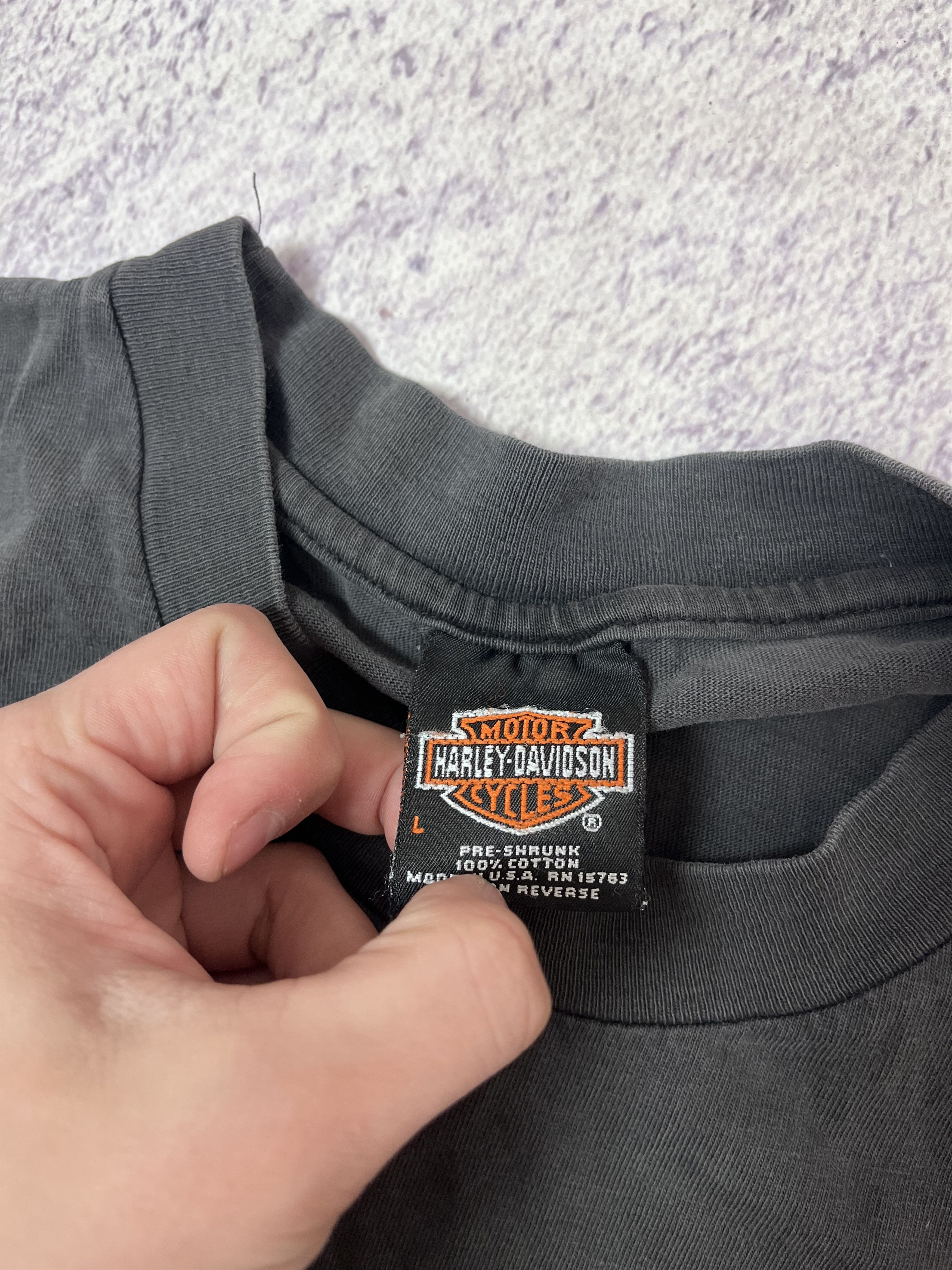 Harley Davidson × Japanese Brand Vintage mens t-shirt Harley-Davidson size L 1998 Size US L / EU 52-54 / 3 - 9 Thumbnail