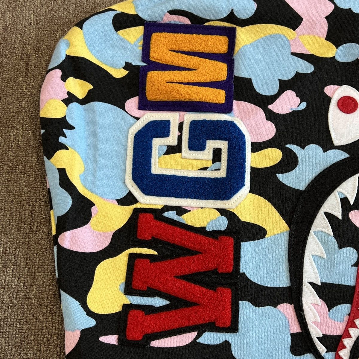 Bape New Multi Camo Shark Relaxed Full Zip Hoodie Size US M / EU 48-50 / 2 - 8 Thumbnail