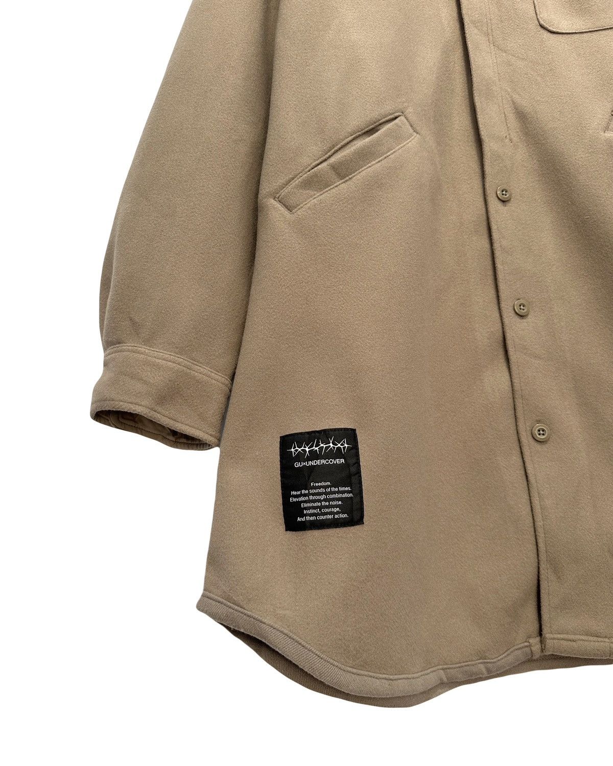 GU × Jun Takahashi × Undercover Gu x Undercover Knit Melton Long Shirt Size US L / EU 52-54 / 3 - 4 Thumbnail