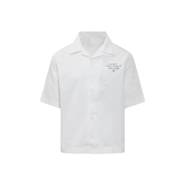 Givenchy Givenchy SS22 Logo Print Hawaiian Short-Sleeve Shirt Size US XXS / EU 40 - 1 Thumbnail