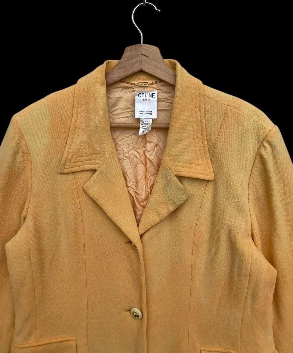 Celine RARE🔥 Celine Wool Jacket Button Closure 100% Silk Jacket Size US M / EU 48-50 / 2 - 11 Thumbnail