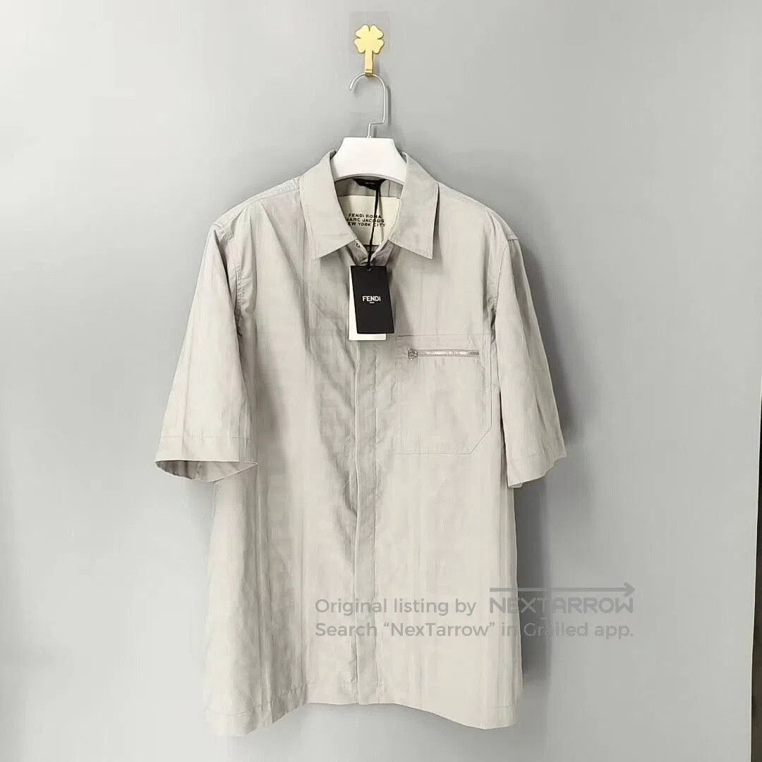 Fendi Fendi Logo Print Short Sleeve Shirt. Size US S / EU 44-46 / 1 - 1 Thumbnail
