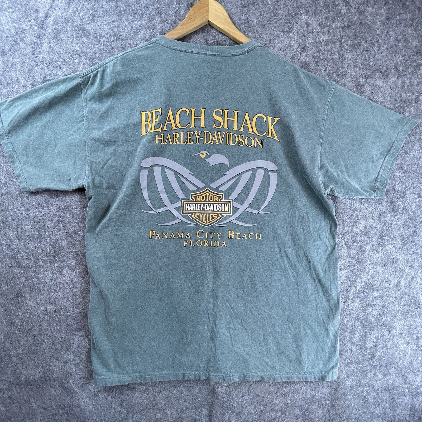 Harley Davidson Harley Davidson Shirt XL Skull Beach Shack Panama City Beach Size US L / EU 52-54 / 3 - 3 Thumbnail