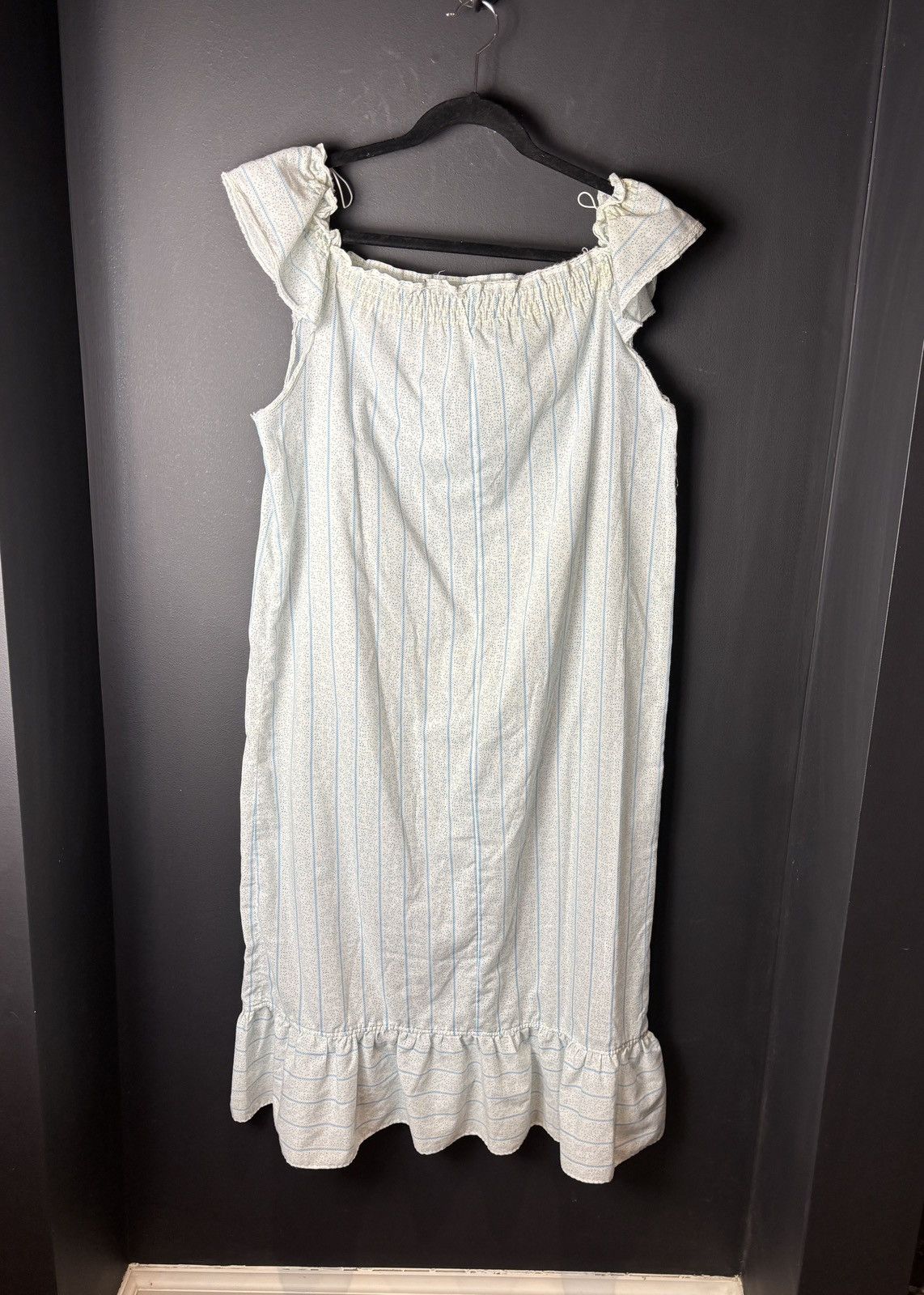 Vintage Vintage Dress Elastic Neck Frock Polka Dot Beach Sun 70s 80s Size M / US 6-8 / IT 42-44 - 2 Thumbnail