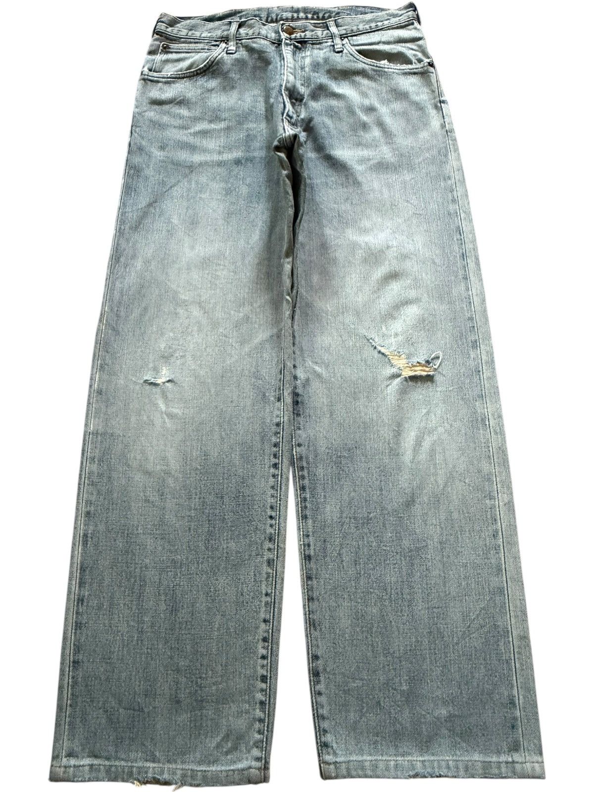 Wrangler Vintage Wrangler Rusty Wash Distress Baggy Jeans Size US 31 - 1 Thumbnail