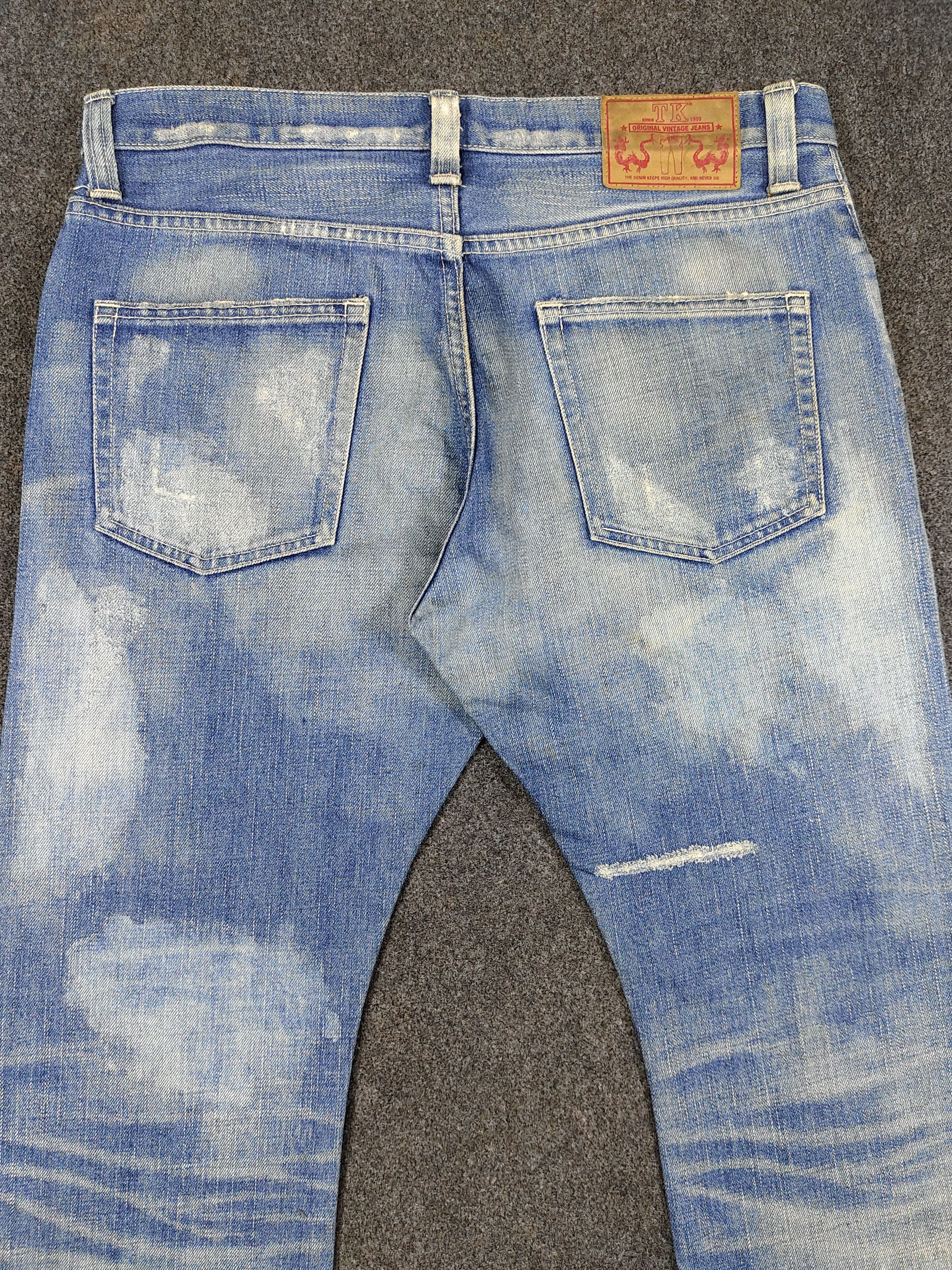 Takeo Kikuchi TK Japan- Heavy Fade Archive Distressed Workwear Jeans Size US 32 / EU 48 - 5 Thumbnail