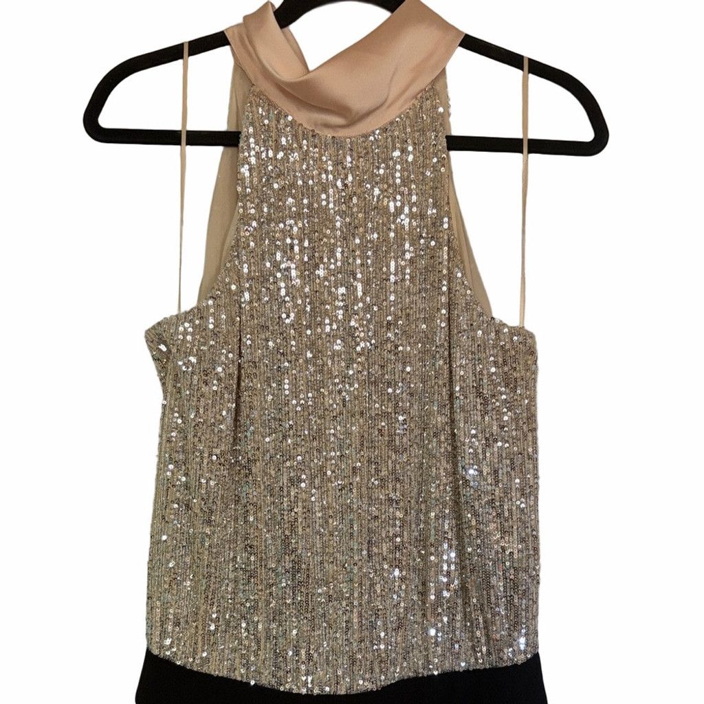 Ramy Brook Ramy Brook Sequin Halter Jumpsuit | EUC | Sz 6 Size 28" / US 6 / IT 42 - 3 Thumbnail