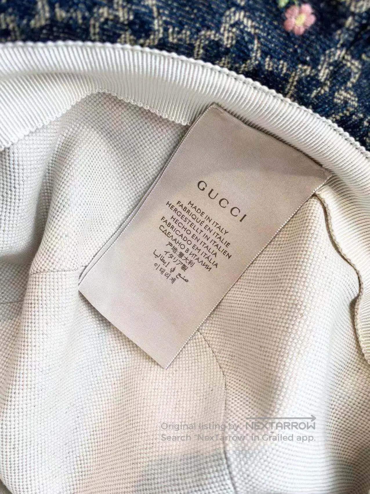 Gucci Guicci Size M The old flowers are full of printed bucket ha Size ONE SIZE - 4 Thumbnail