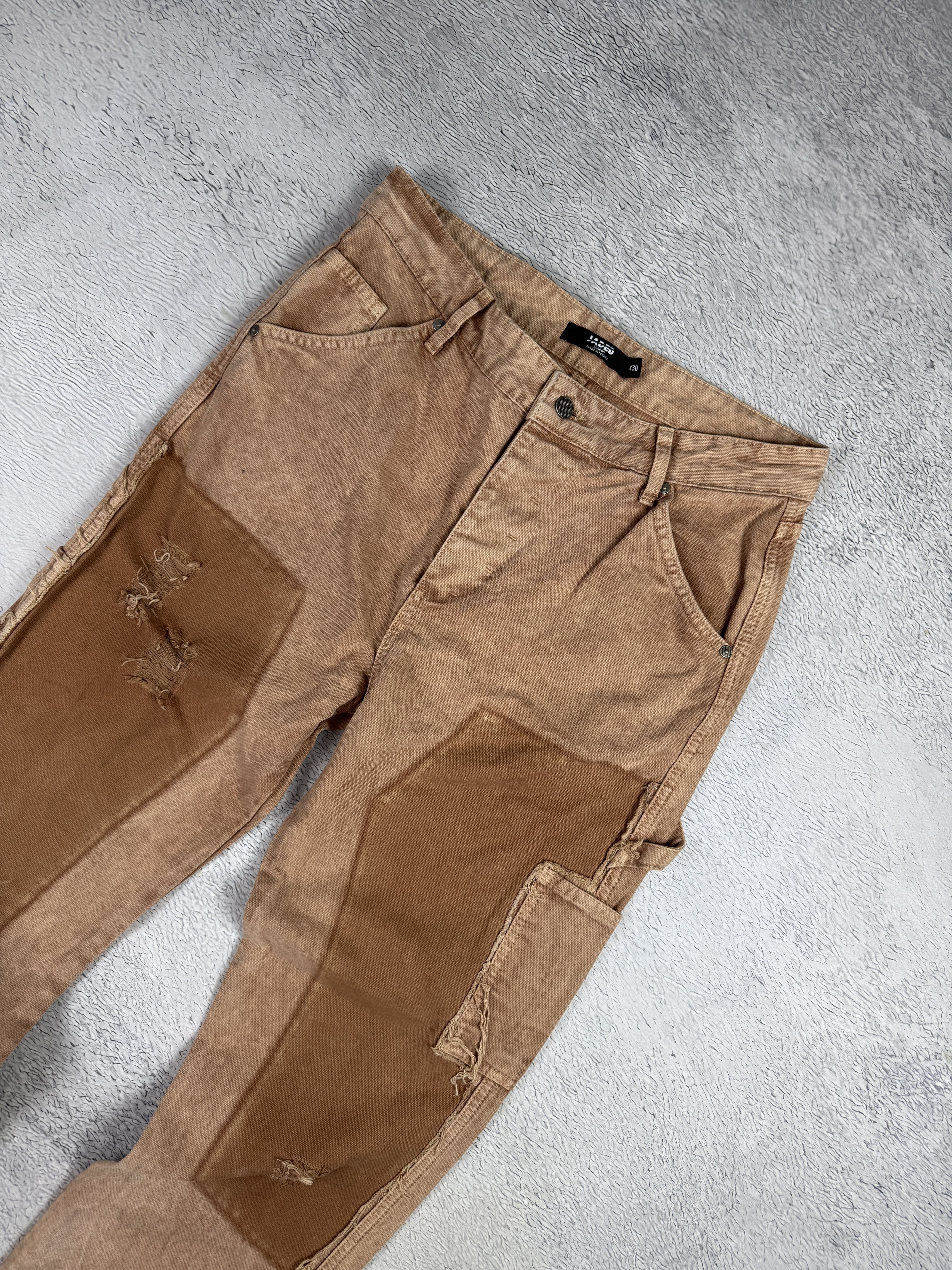 Jaded London × Japanese Brand Jaded London Straight Leg Carpenter Jeans Sand Hem Insert Size US 30 / EU 46 - 4 Thumbnail