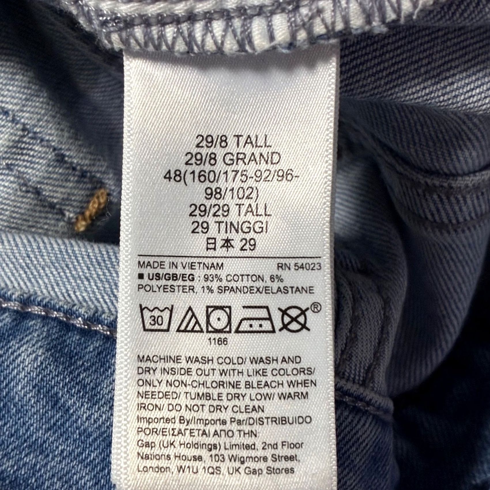 Gap VINTAGE? GAP Kick Fit High Rise Distressed Light Wash Denim Crop Jeans Women's 29/8T Tall Size 30" / US 8 / IT 44 - 6 Thumbnail