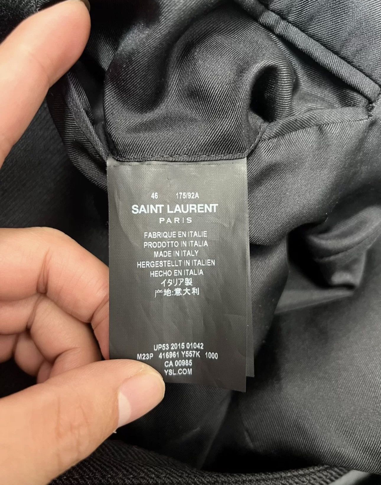 Saint Laurent Paris Saint Laurent Paris 15fw wool coat Size US S / EU 44-46 / 1 - 6 Thumbnail