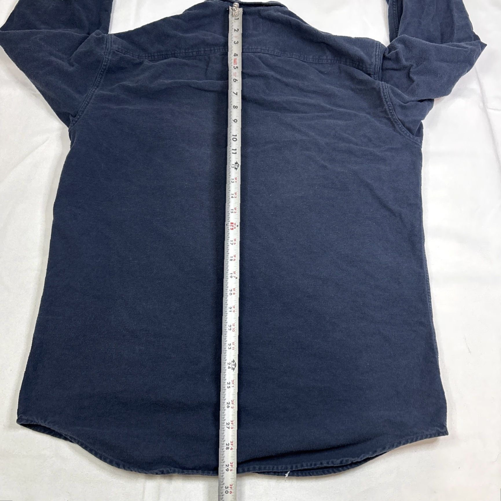 Vintage Cabela’s Button Down Men’s Medium Navy Blue Chamois Pockets Longsleeve M Navy Blue Mens Shirt Button-Up Long Sleeve Chamois Pockets Size US M / EU 48-50 / 2 - 7 Thumbnail