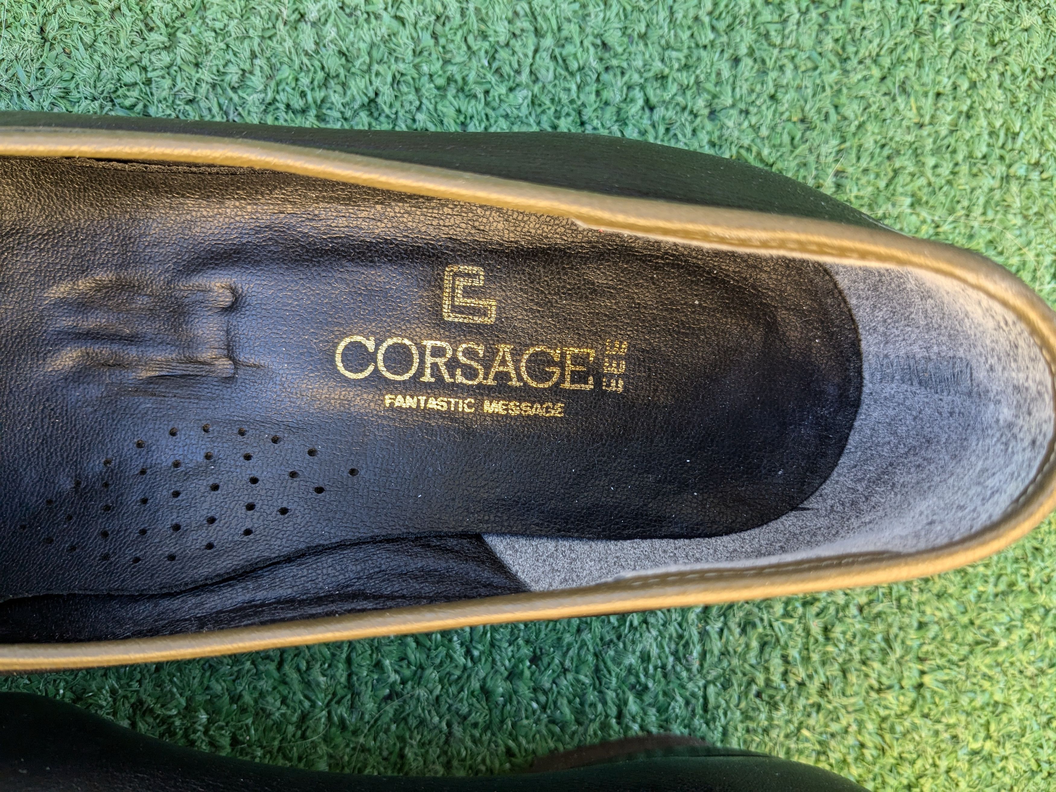 Vintage Vintage Corsage Japan Slip-On Leather Retro Flats Shoes Size US 6.5 / IT 36.5 - 5 Thumbnail