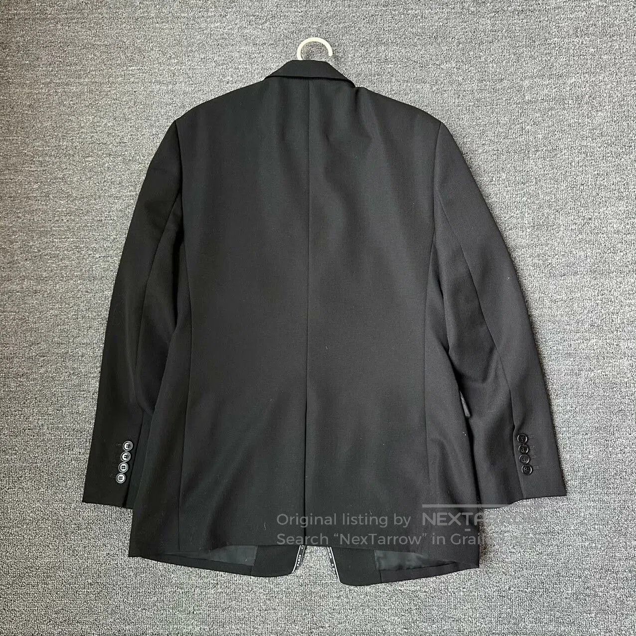 Dior Dior Homme Black Wool Stripe Logo Blazer. Size US S / EU 44-46 / 1 - 2 Thumbnail