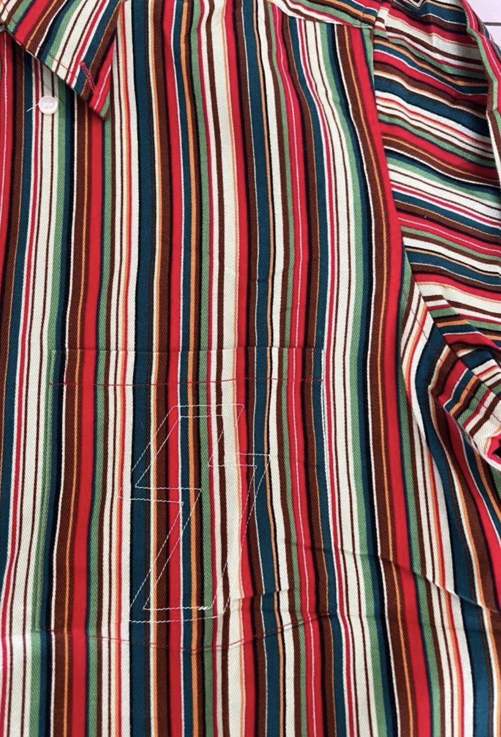 Super Lovers JAPANESE BRAND SUPER LOVERS MULTICOLOR STRIPE SHIRT Size US L / EU 52-54 / 3 - 5 Thumbnail