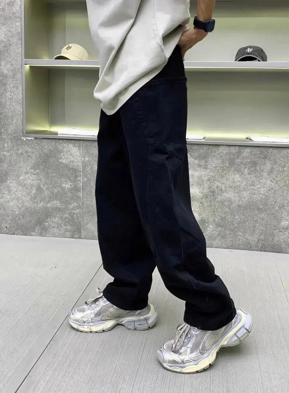Japanese Brand Wide leg loose washed jeans Size US 32 / EU 48 - 6 Thumbnail