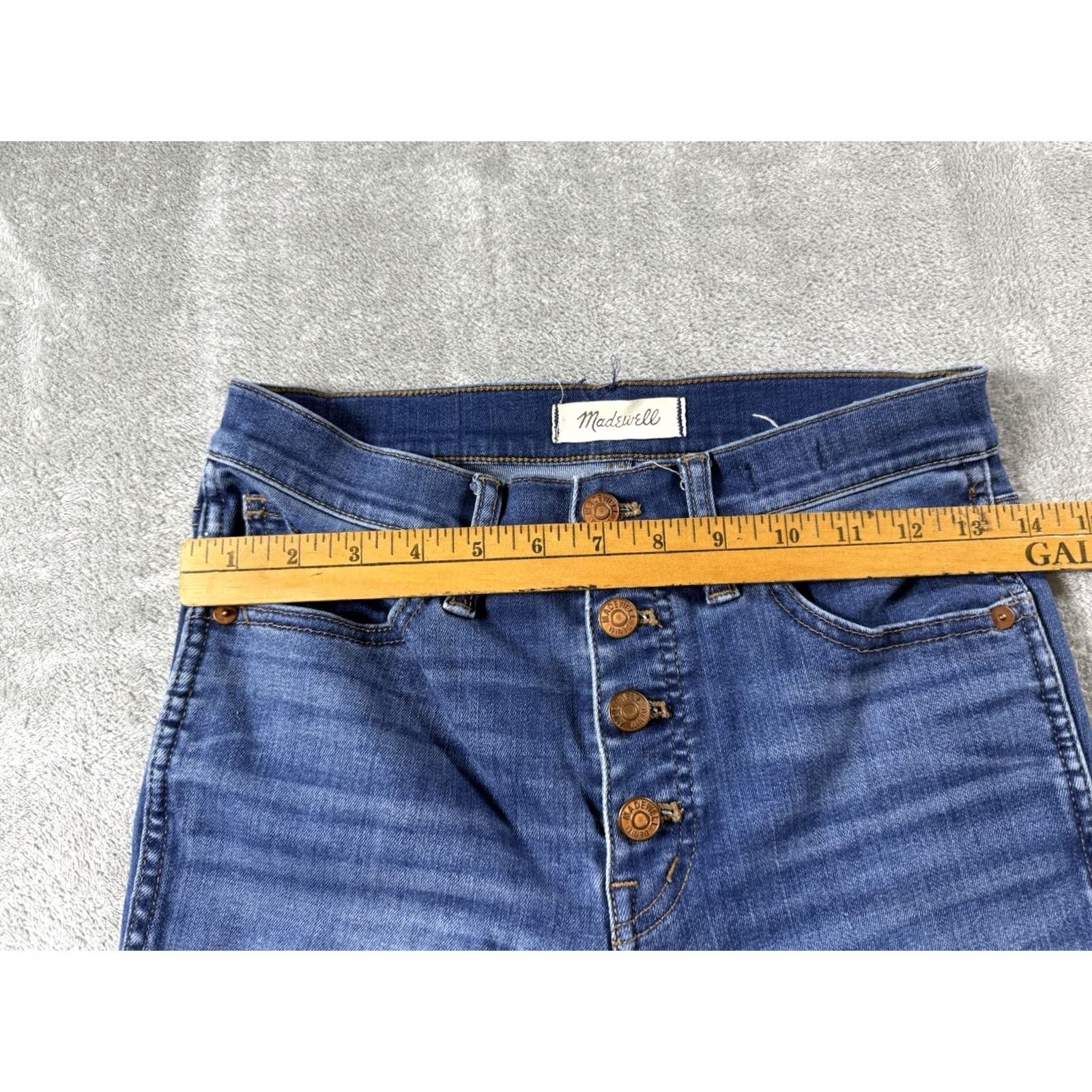 Madewell Madewell Skinny Crop Jeans Size 27 Casual Classic Ankle Mom Core Buttonfly Academia Size ONE SIZE - 3 Thumbnail