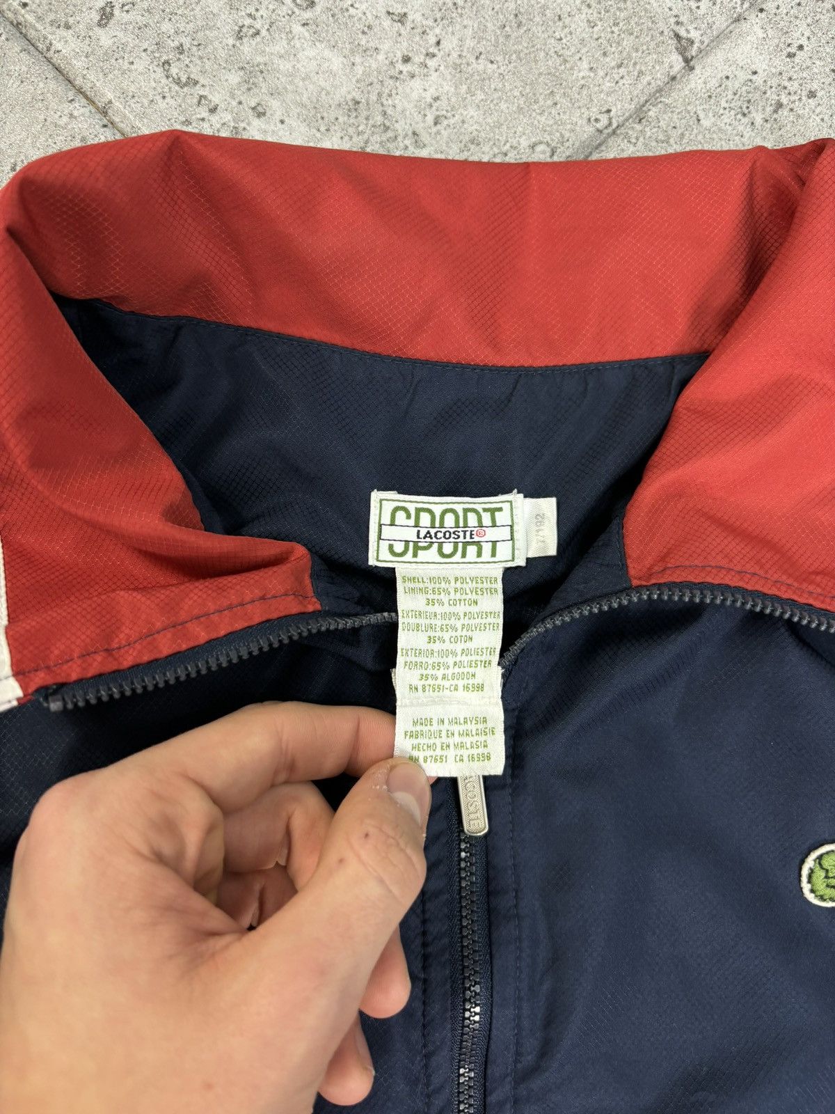 Lacoste × Vintage 2000s Lacoste Boxy Windbreaker Big Logo Old Money Gorpcore Size US M / EU 48-50 / 2 - 7 Thumbnail