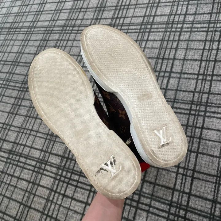 Louis Vuitton Louis Vuitton Classic Monogram High-Top Sneakers -2508 Size US 5.5 / EU 38 - 4 Thumbnail