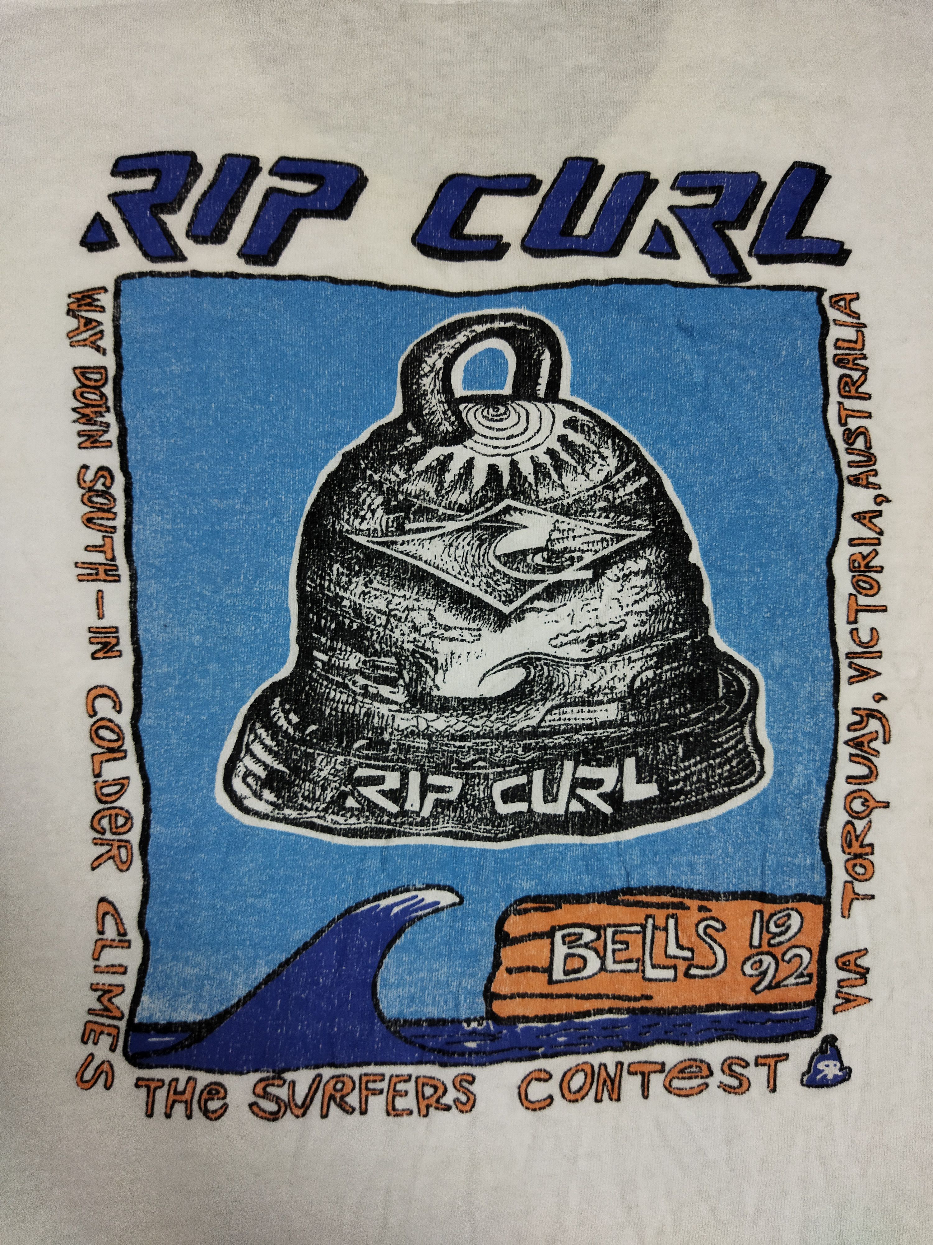 Rip Curl × Vintage Very Rare!!! Vintage 1992 Rip Curl Tee Size US XL / EU 56 / 4 - 3 Thumbnail