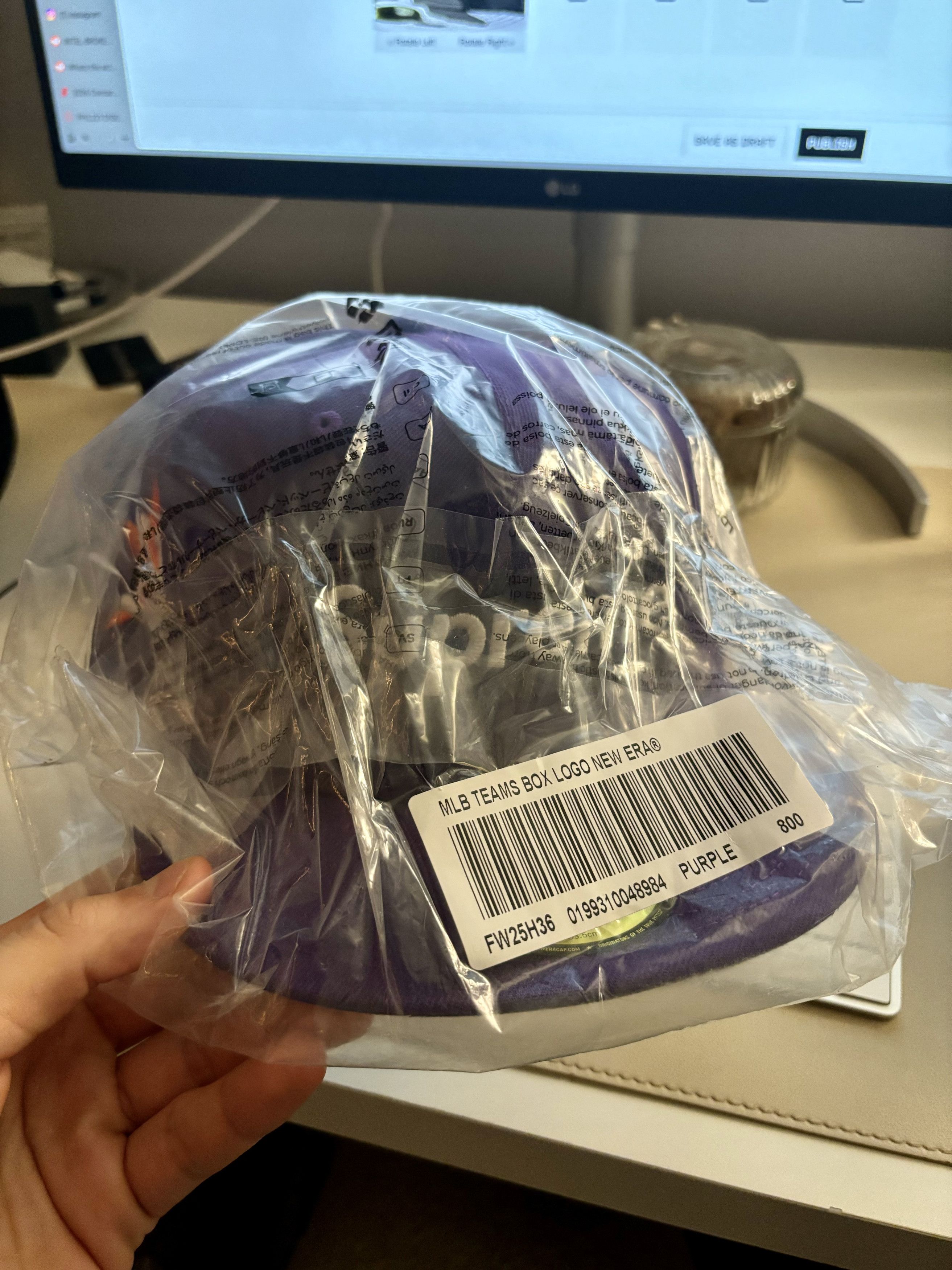MLB × New Era × Supreme Size 8 Supreme MLB Houston Box Logo New Era 59Fifty Cap Size ONE SIZE - 4 Thumbnail