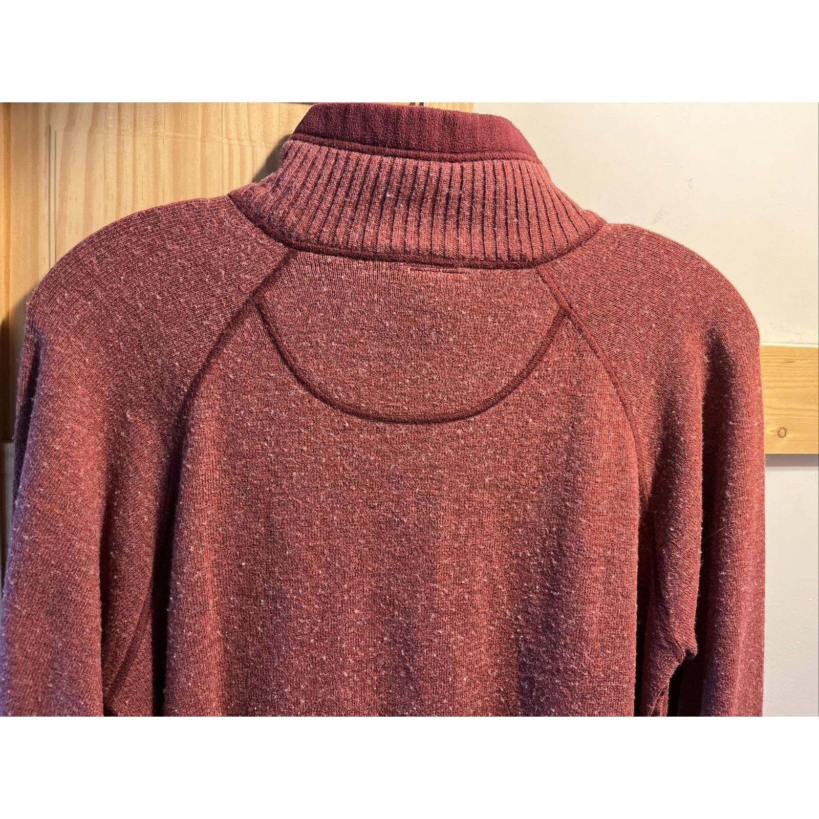 The North Face The North Face Mens L Red LS Zip Cotton Acrylic Wool Sweater Size US L / EU 52-54 / 3 - 12 Thumbnail