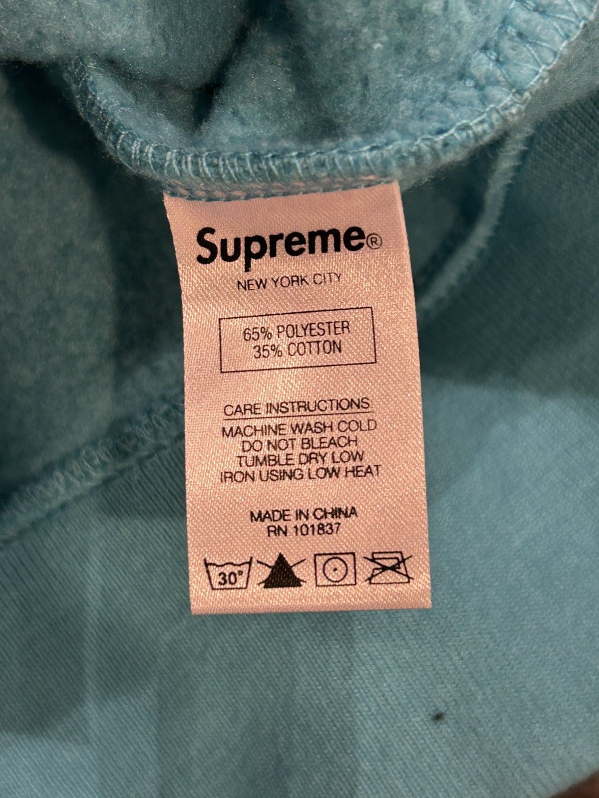 Supreme Supreme Laser Cut S Logo Hoodie - Cyan Size US L / EU 52-54 / 3 - 5 Thumbnail