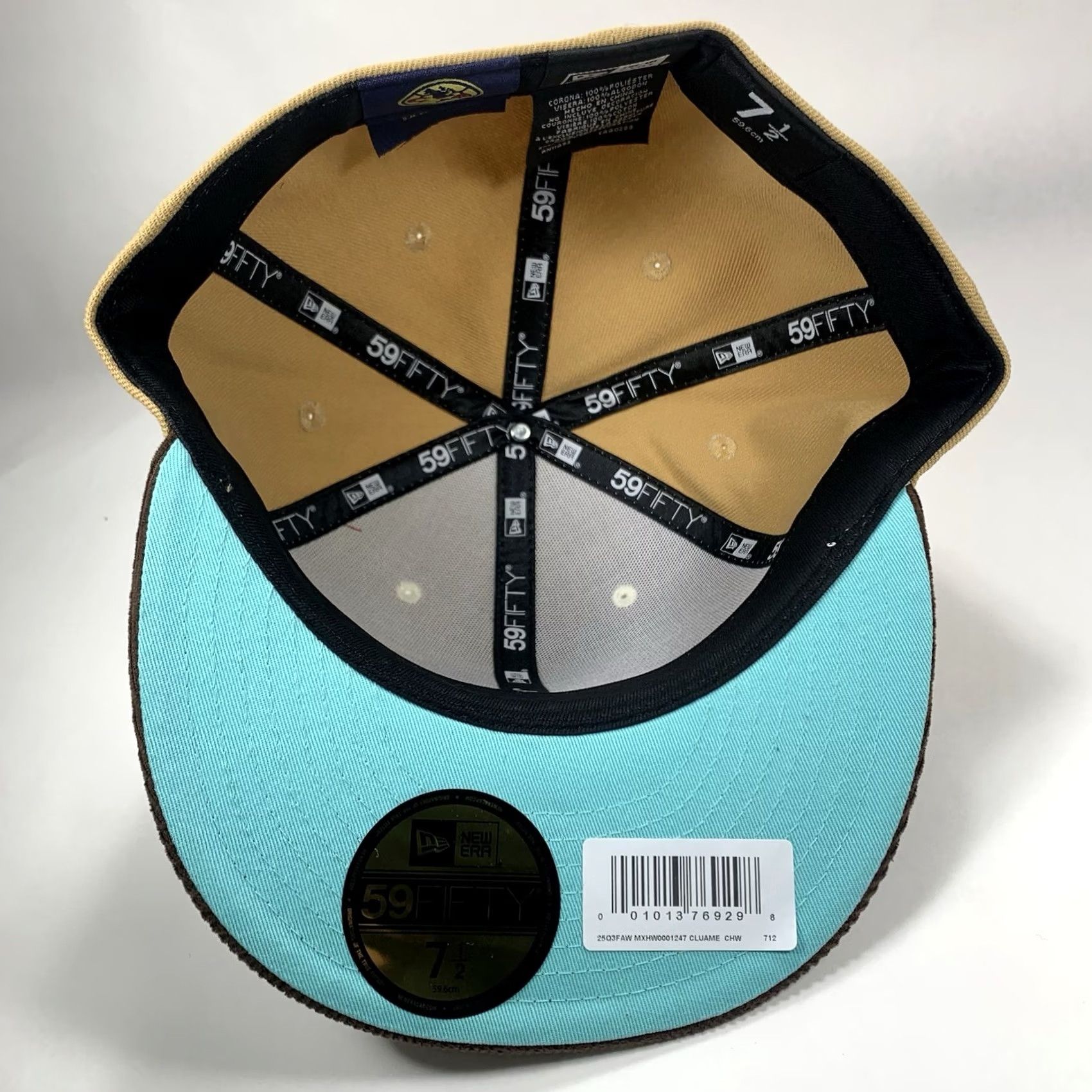 New Era NEW ERA 59FIFYT CLUB AMERICA FUTBOL SOCCER HAT SIZE 7 1/2 Beige Size ONE SIZE - 6 Thumbnail