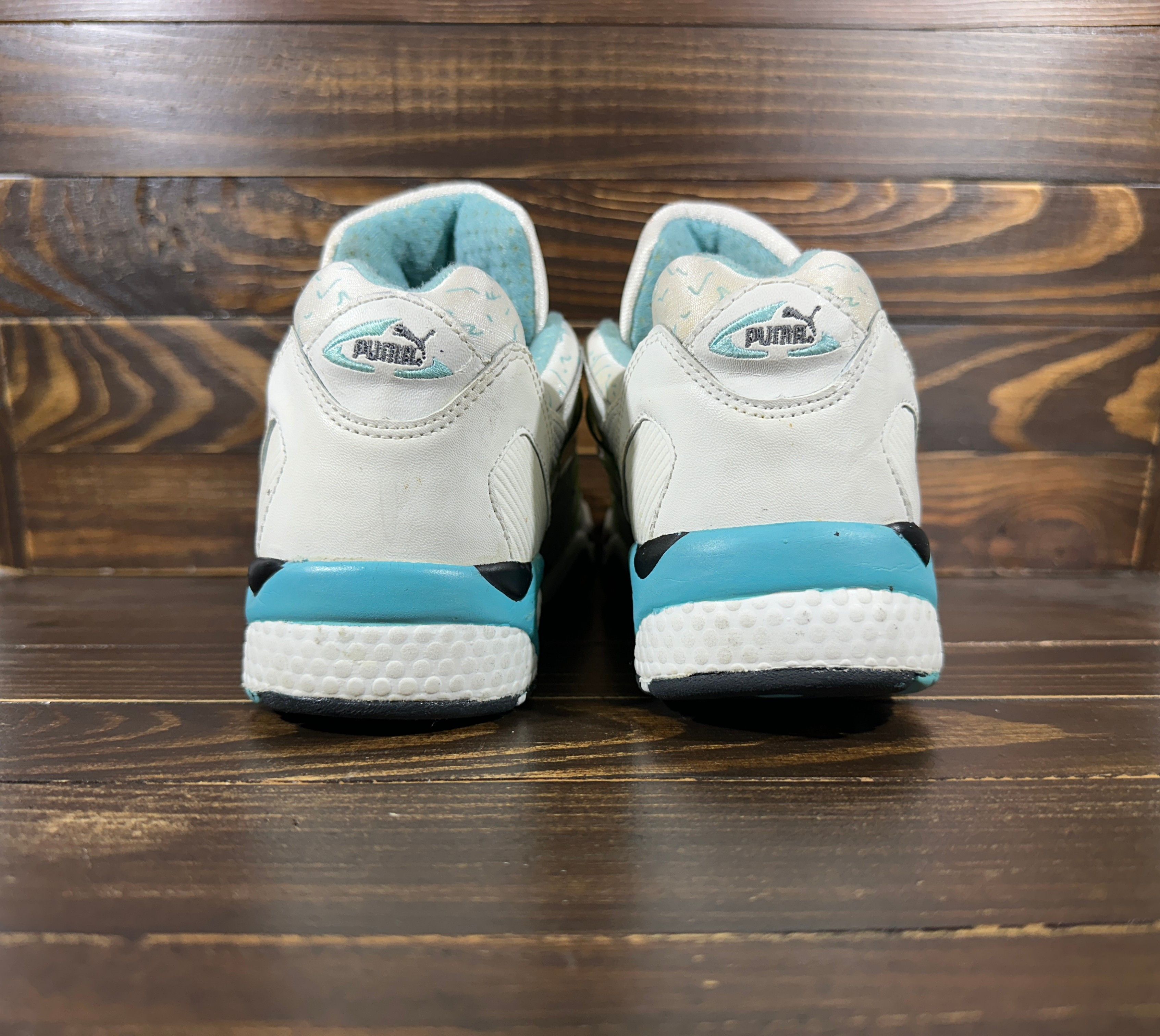 Puma × Vintage Vintage Puma Disc System 1993 Women's White Leather Sneakers Size US 8.5 / IT 38.5 - 6 Thumbnail