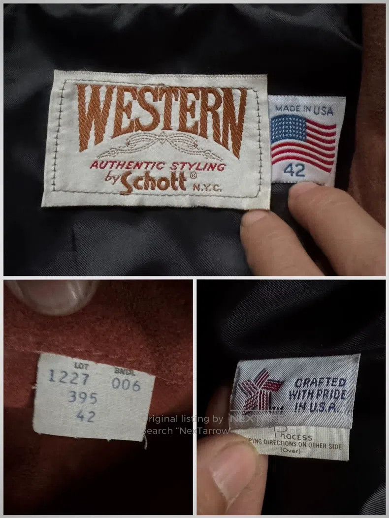 Schott Schott Vintage western fringed leather jacket Size US L / EU 52-54 / 3 - 4 Thumbnail
