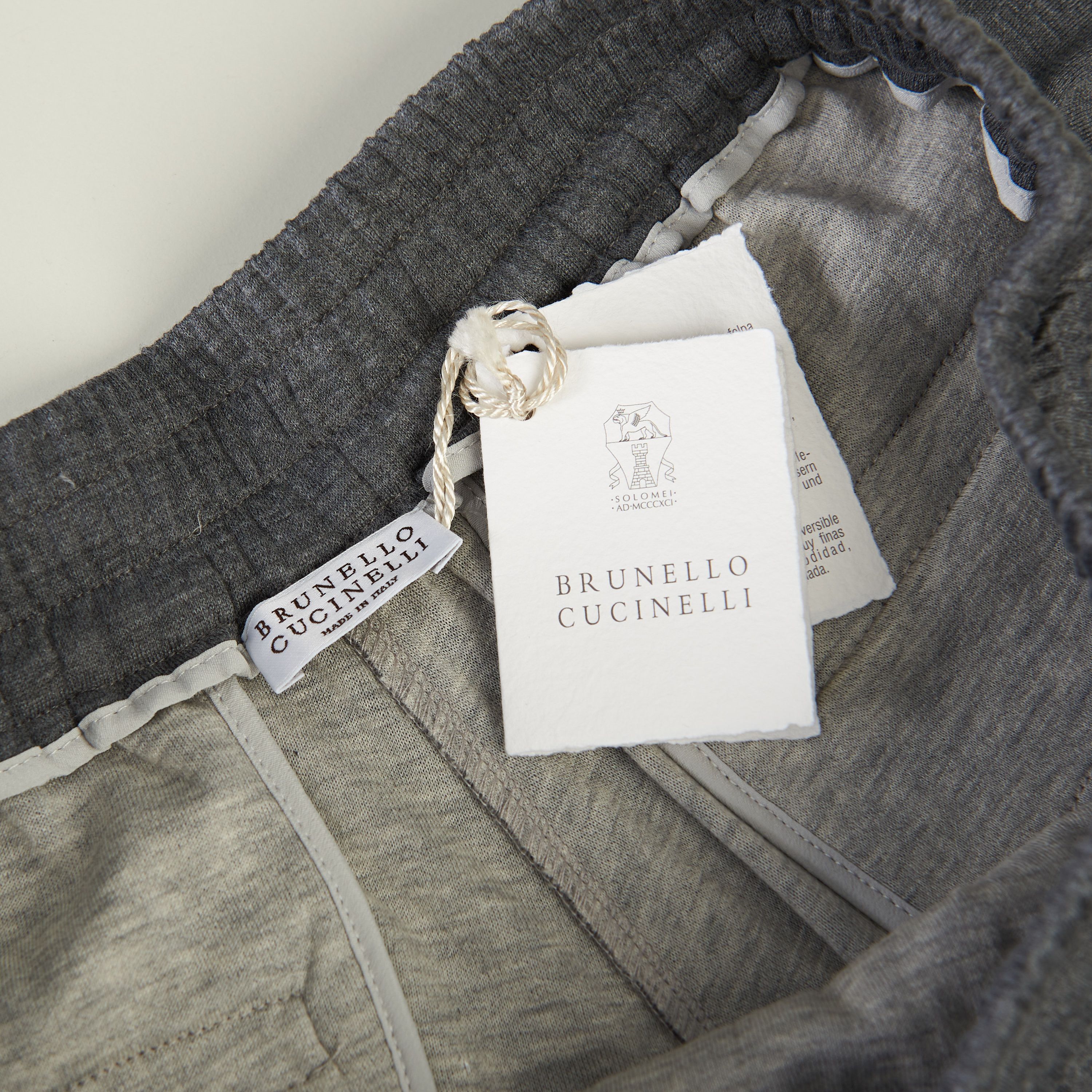 Brunello Cucinelli Gray Comfort Interlock Wide Trousers Size S Size 27" / US 4 / IT 40 - 10 Thumbnail
