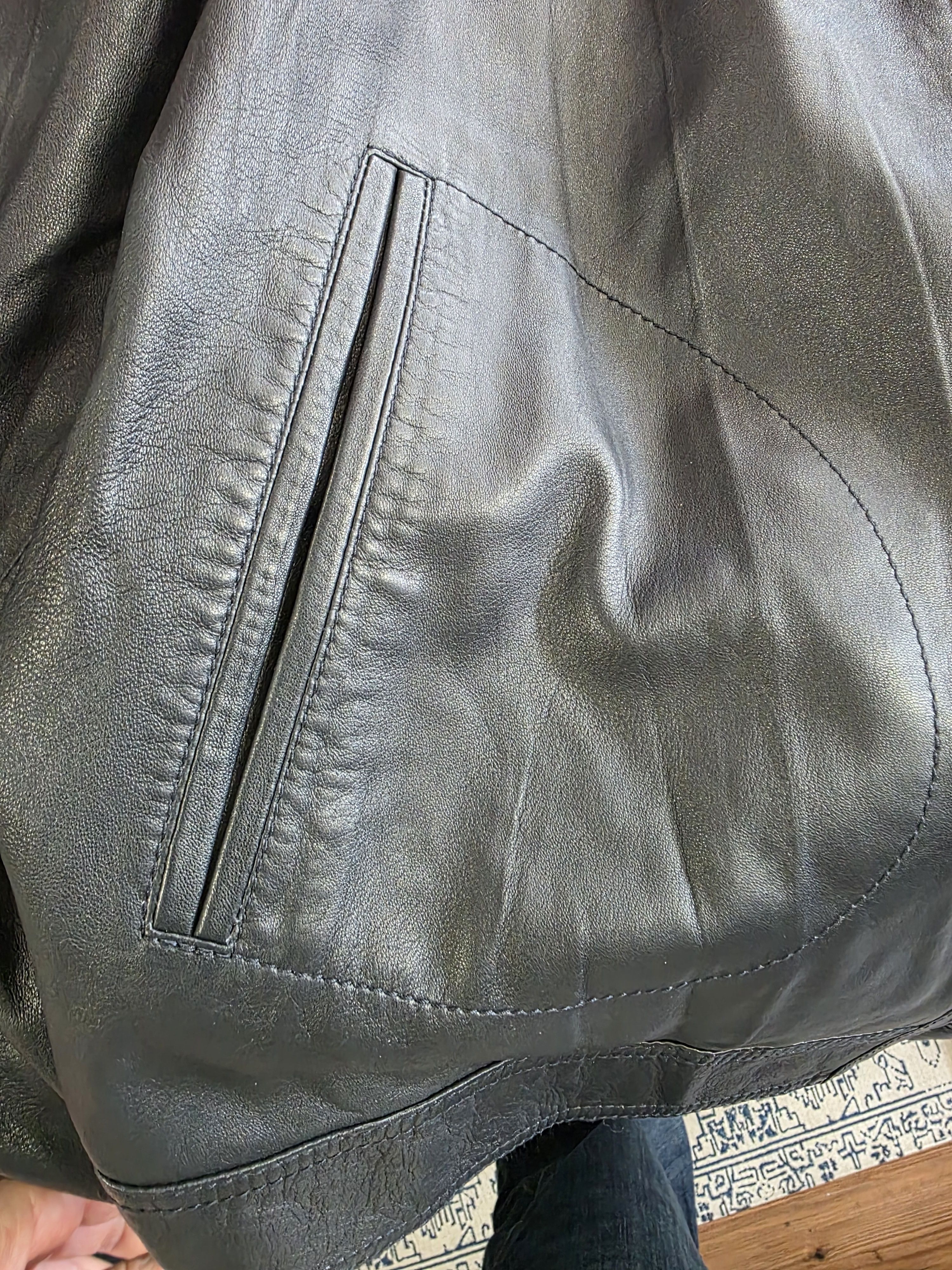 Dolce & Gabbana DOLCE & GABBANA LAMBSKIN Leather Jacket Size US XXL / EU 58 / 5 - 4 Thumbnail