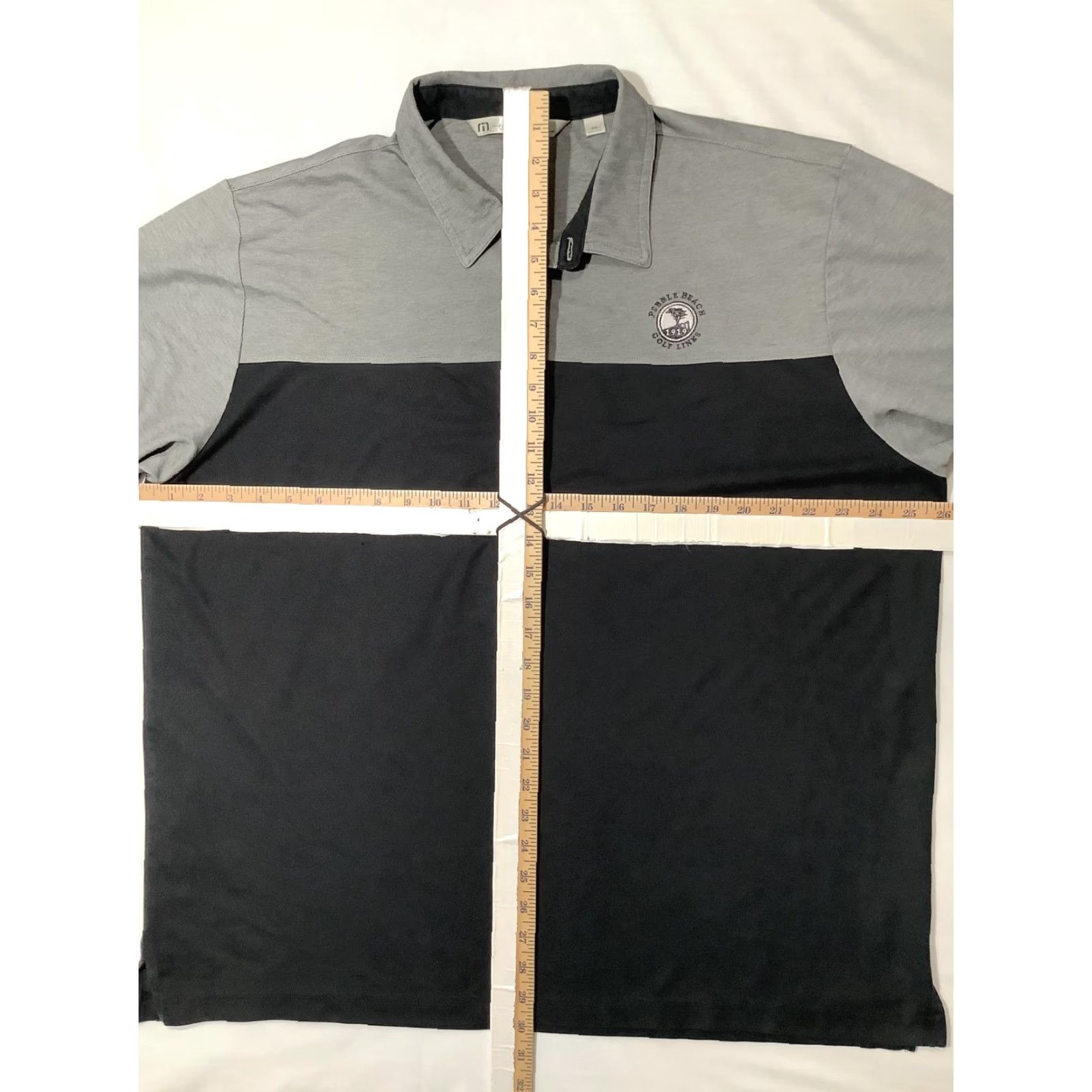 TravisMathew TravisMathew Polo Shirt Mens 2XL Pebble Beach Colorblock Gray Black Short Sleeve Pima Cotton Golf Casual Polo Mens II2XL Black Gray Size US XXL / EU 58 / 5 - 5 Thumbnail