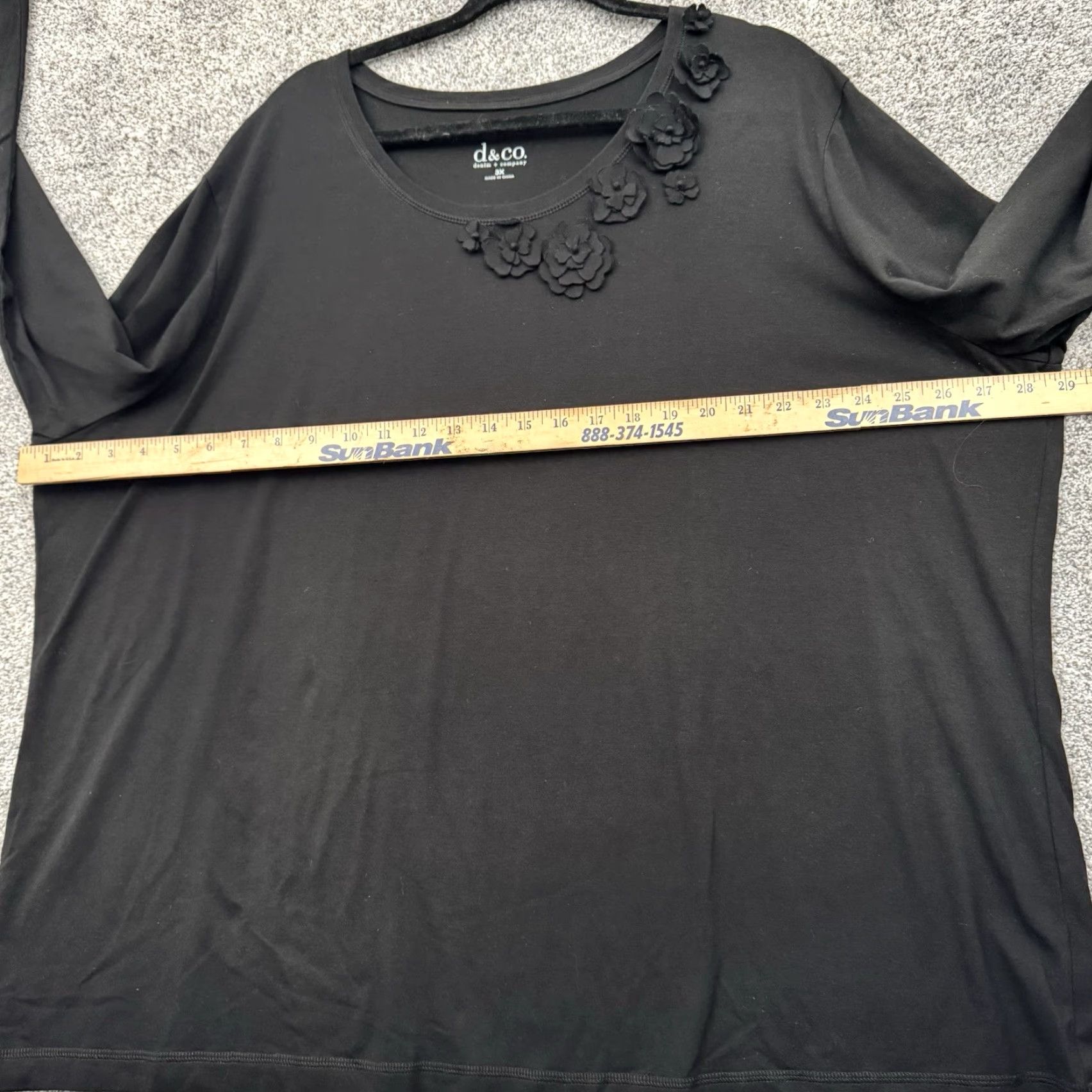 Vintage Womens 3X Plus Top Dark Fairy Cottagecore 3D Floral Embellished Romantic Goth Shirt Blouse Size XXL / US 16-18 / IT 52-54 - 4 Thumbnail