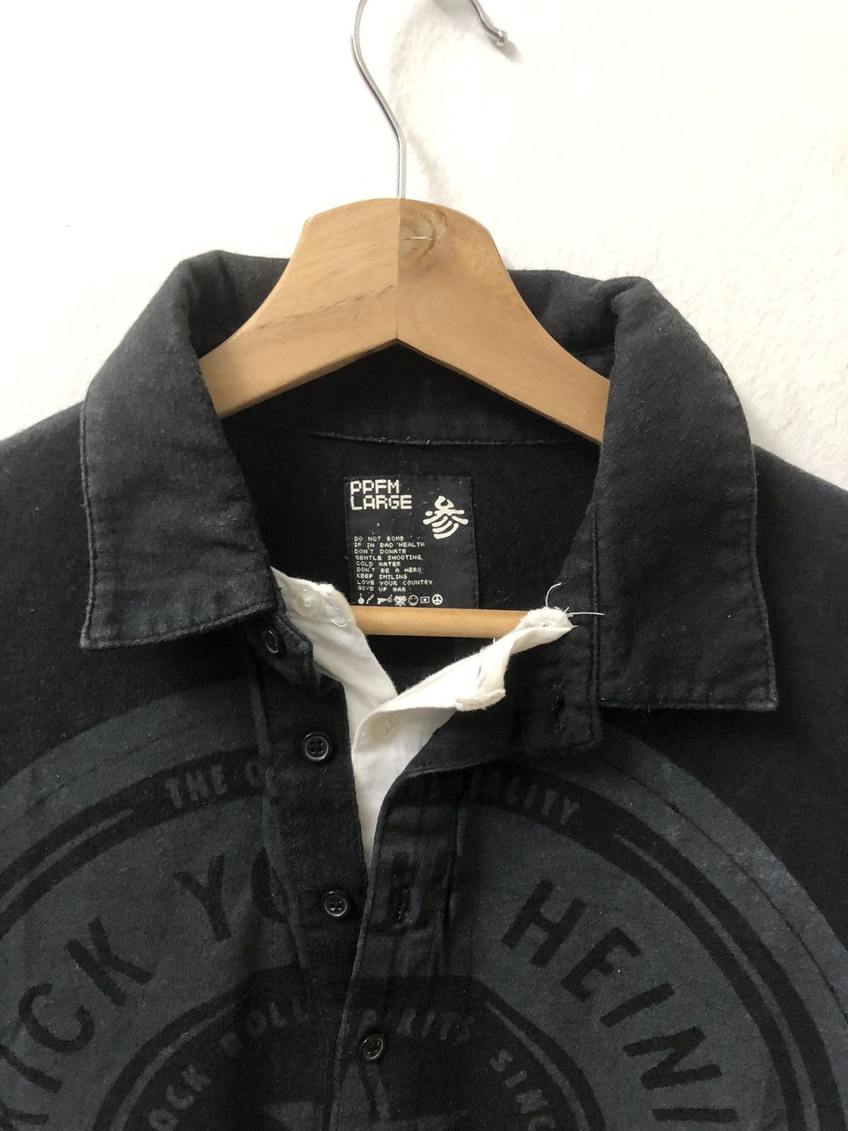 If Six Was Nine ⚡️BiddingOffer⚡️i6w9 Style Layered Black white Beer logo PPFM Size US L / EU 52-54 / 3 - 2 Thumbnail