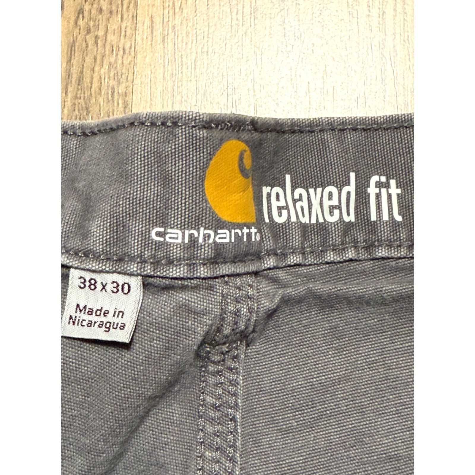 Carhartt Carhartt Jeans Men 38x30 Gray Denim Khakis Relaxed Straight Leg 5-Pocket Vintage No Size US 36 / EU 52 - 3 Thumbnail