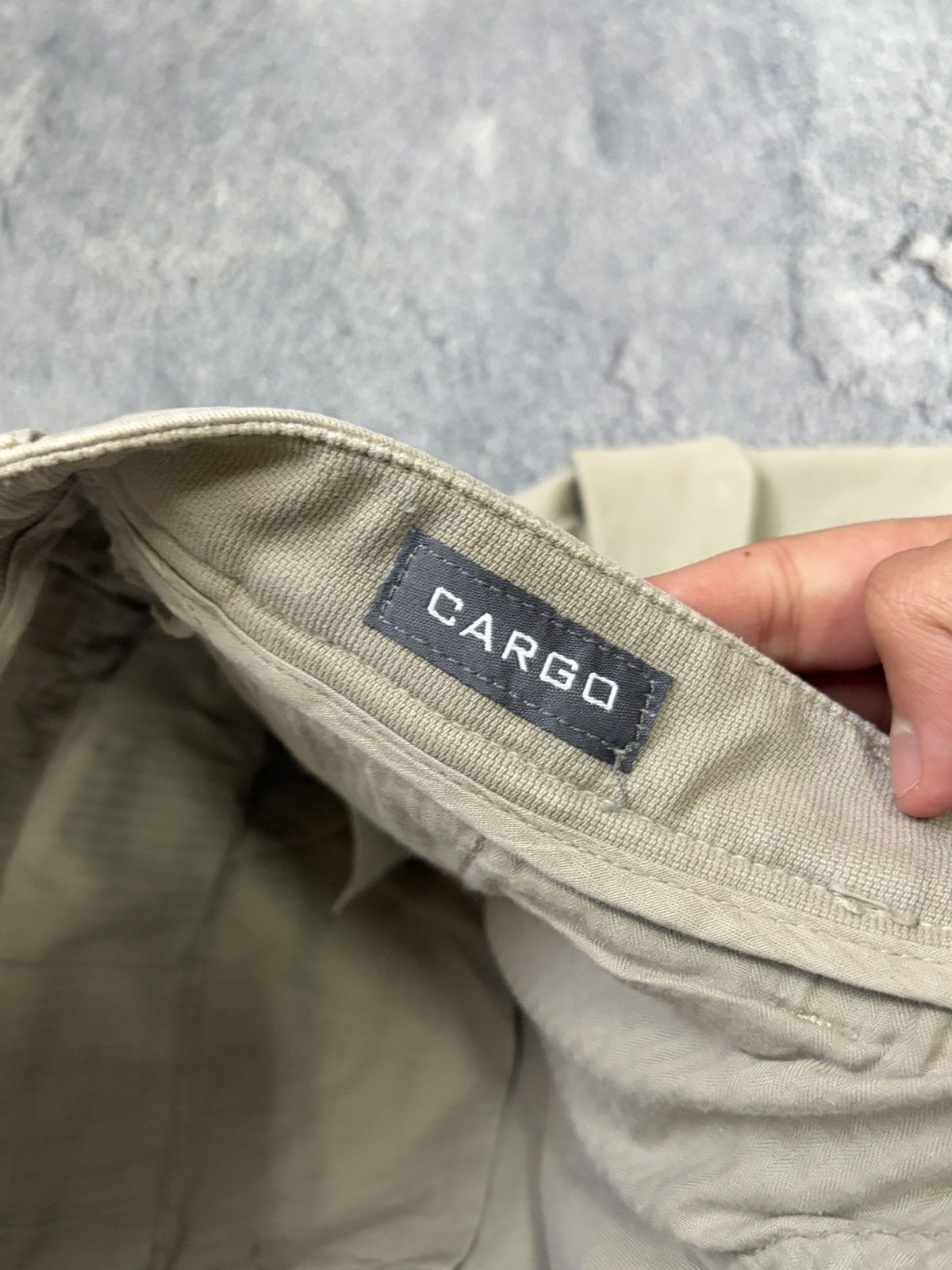Eleventy Vtg Eleventy Milano Italy Cargo Pants Beige Khaki Trousers Size 27" / US 4 / IT 40 - 3 Thumbnail