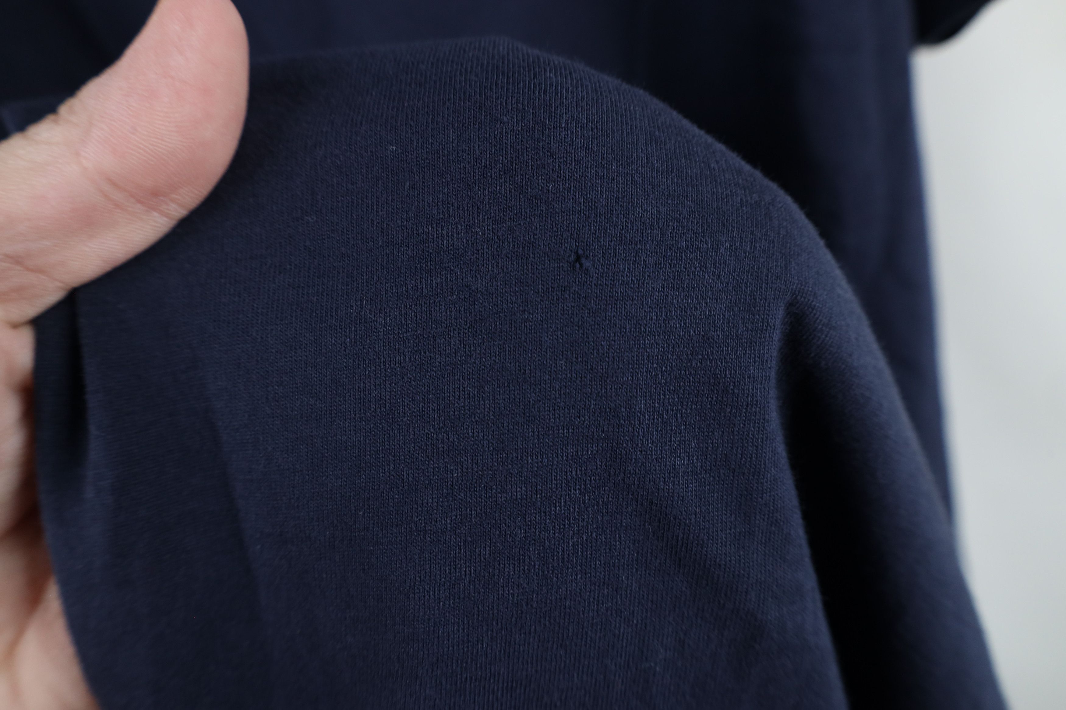Lacoste × Vintage Lacoste Long Faded Croc Logo Pima Cotton T-Shirt Navy Blue Size US XXL / EU 58 / 5 - 7 Thumbnail